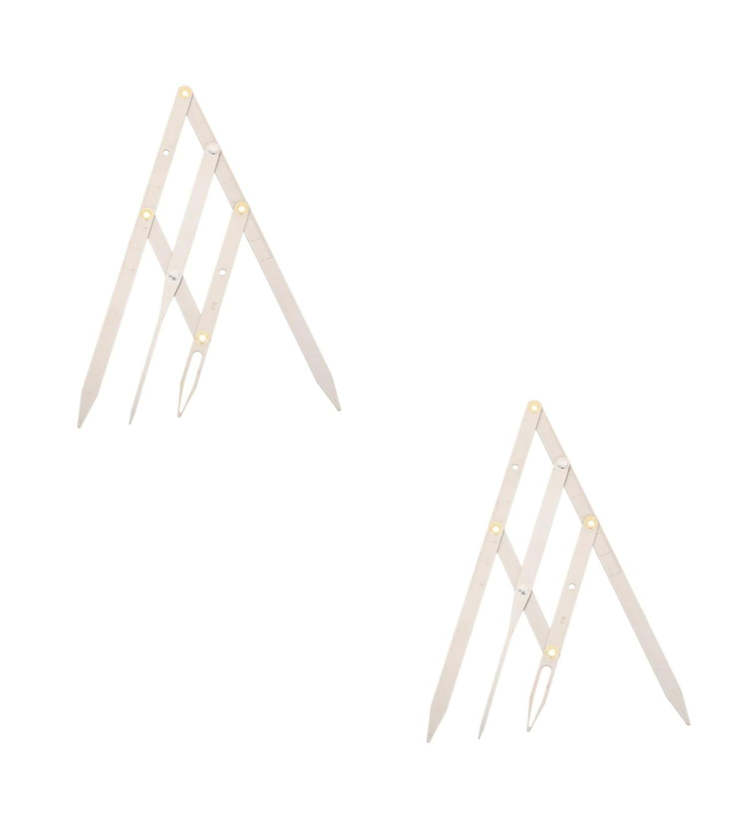 Angoily Eyebrow Tools 2 Pcs Second Generation Scale Kits Molds Microblading Eyebrow Rulers Makeup Set Stainless Steel 25x5x0.6cmx2pcs Silverx2pcs - Buy Online on GoSupps.com