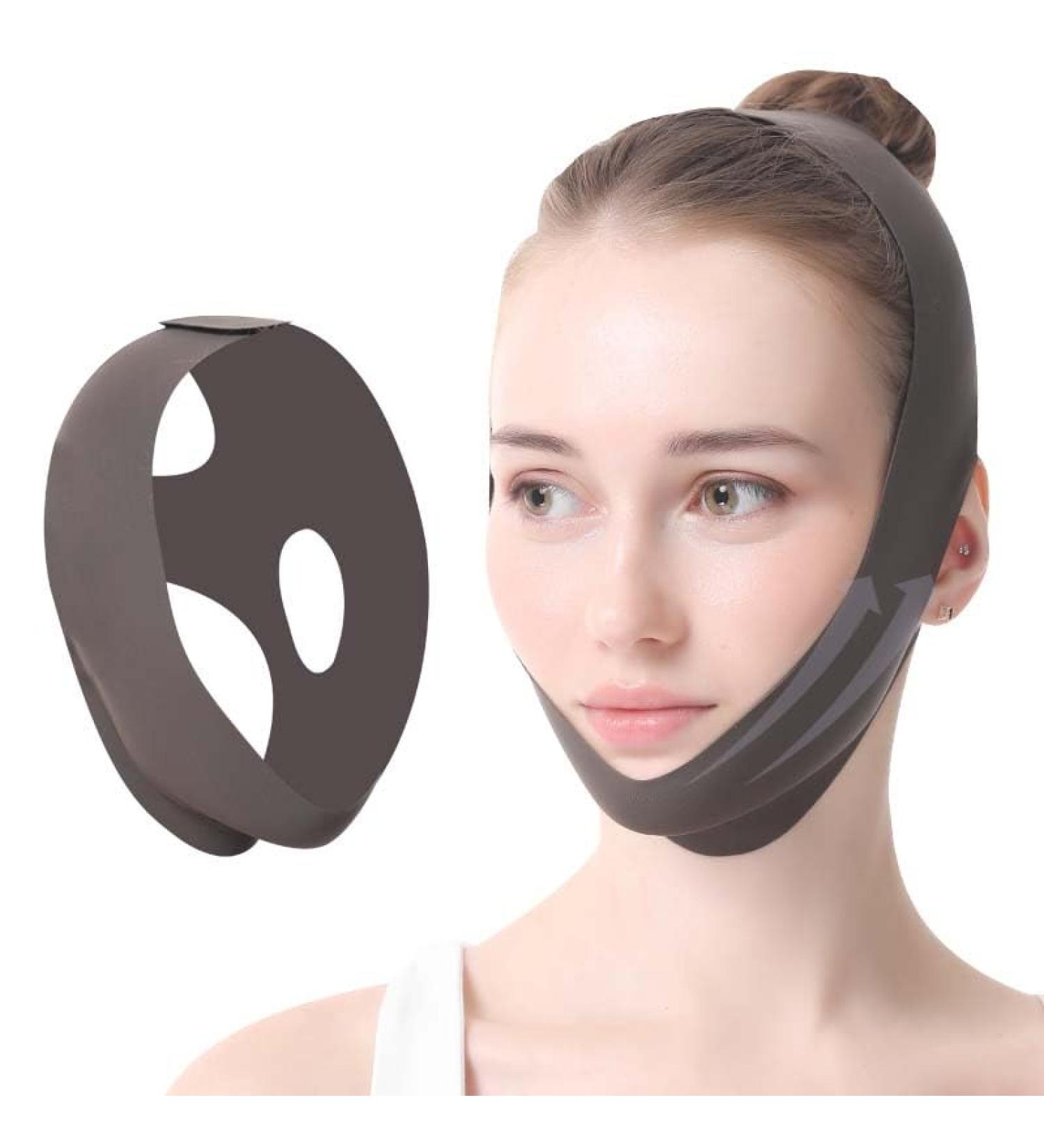 Buy Reusable V-Band Face Mask for Women - Comfortable Breathable & Adjustable V-Line Design (Black) - International Shipping Available - Buy Online on GoSupps.com