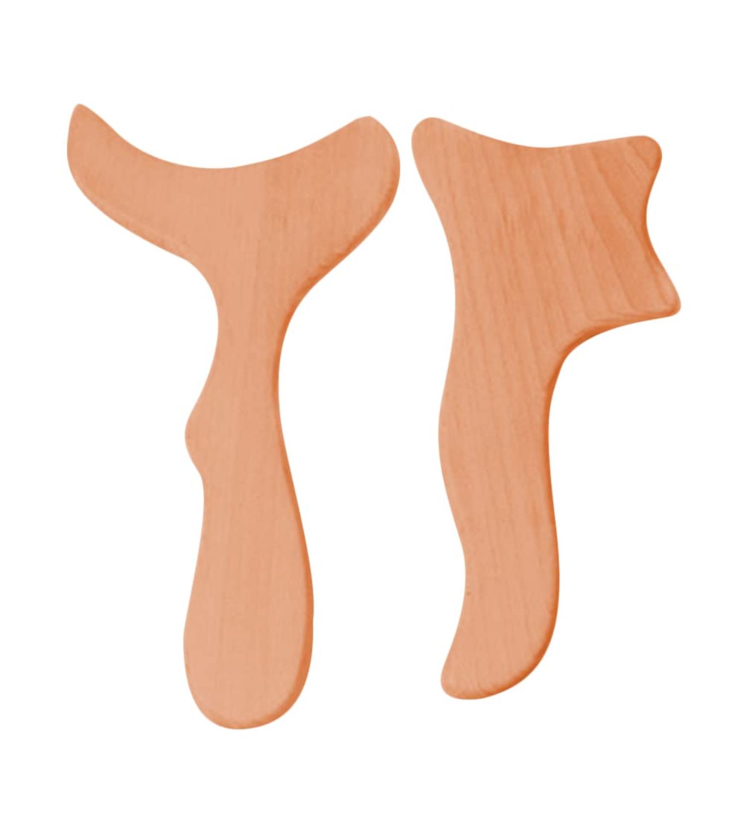 Minkissy 2-in-1 Wooden Gua Sha & Massage Scratch Board - Facial Tool for Home Use | International Shipping Available - Buy Online on GoSupps.com