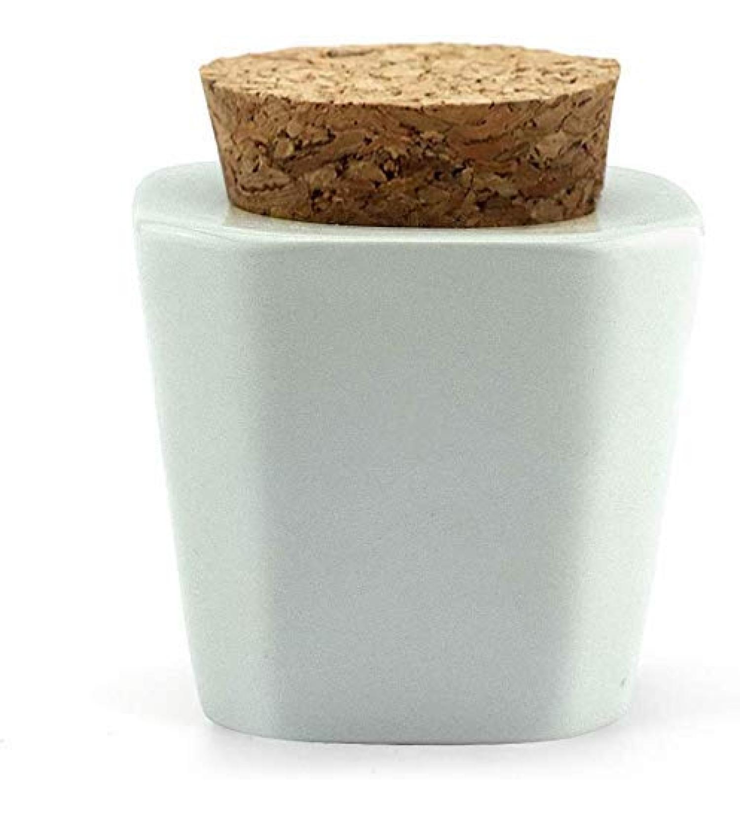 Uposao Porcelain Dappen Dish for Nail Art - 1 Piece with Lid | Ceramic Cork Cup for Acrylic Liquid Powder | Beauty Accessories & Styling Tool - Buy Online on GoSupps.com
