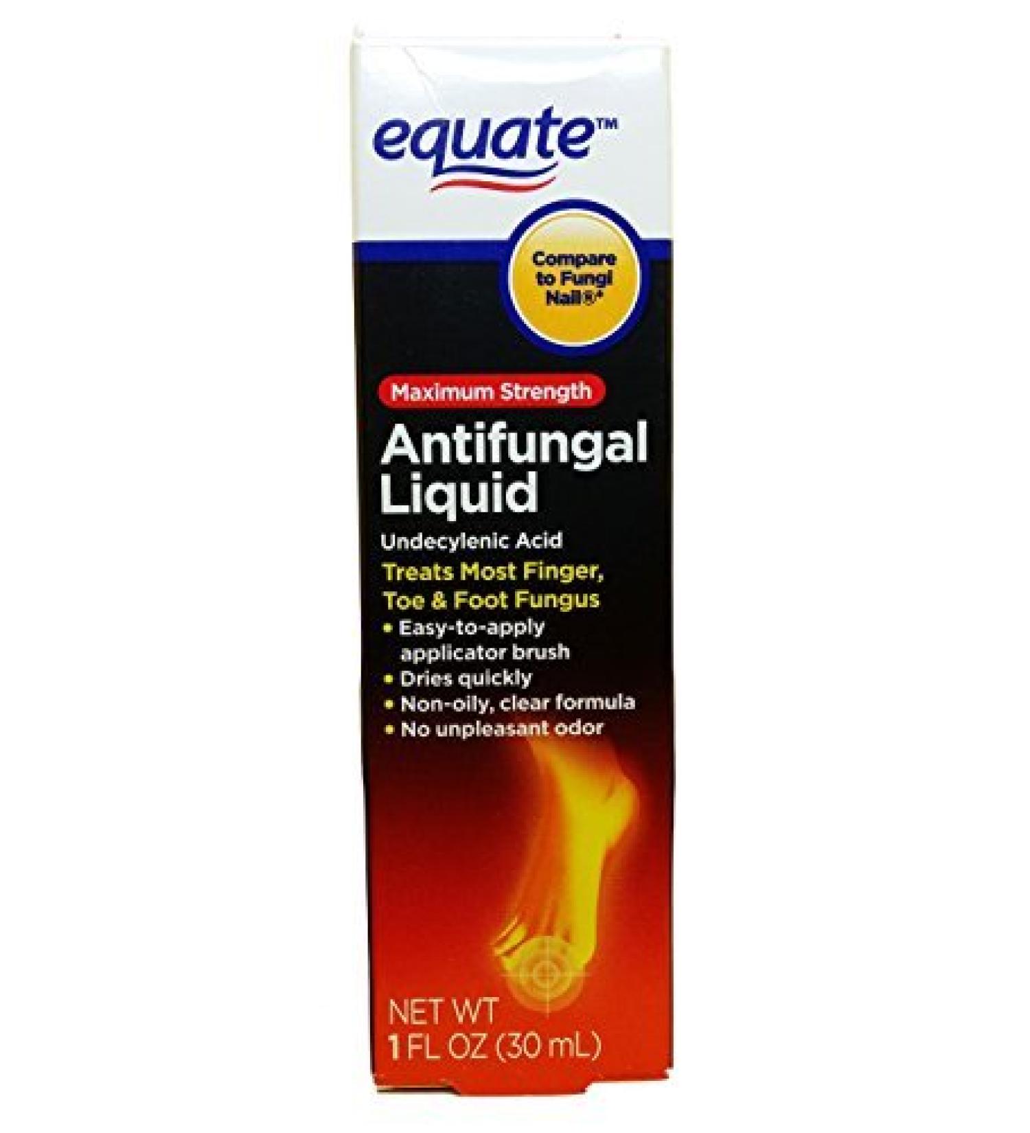 Equate Antifungal Liquid Maximum Strength 1 Fl Oz Compare to Fungi Nail