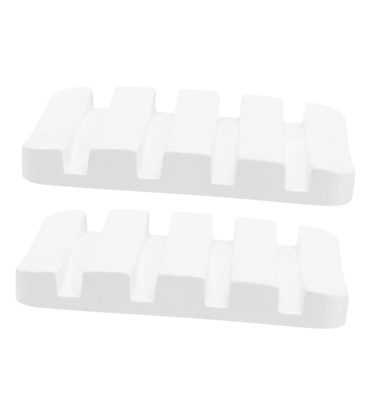 Ciieeo 2 Pcs Diatomite Soap Pad White Soap Dish Diatomite Soap Holder Soap Silicone Pad Soap Rack Soap Stand Soap Holder for Shower Soap Container Soap Holders Diatom Mud Soap Tray - Buy Online on GoSupps.com