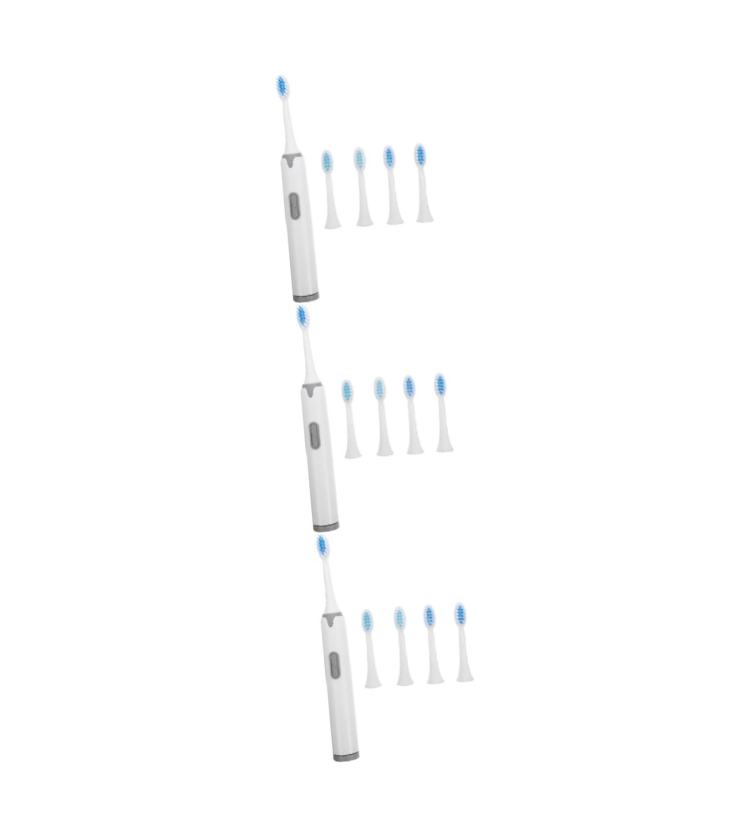 Mobestech 3 Pcs Electric Toothbrush Set - Soft & Smart Oral Care Kit for Adults | Battery-Powered for Car Use | Premium Tooth Cleaner - Buy Online on GoSupps.com