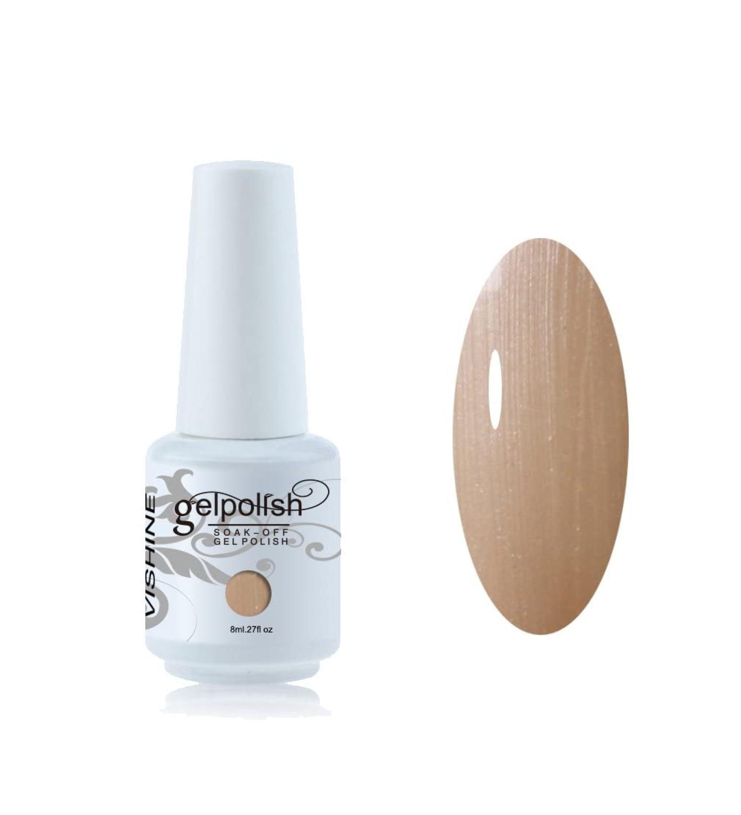 Vishine 8ml Gelpolish UV LED Soak Off Varnish Color Gel Nail Polish Manicure Salon Light Brown #1435 1435-8ml - Buy Online on GoSupps.com
