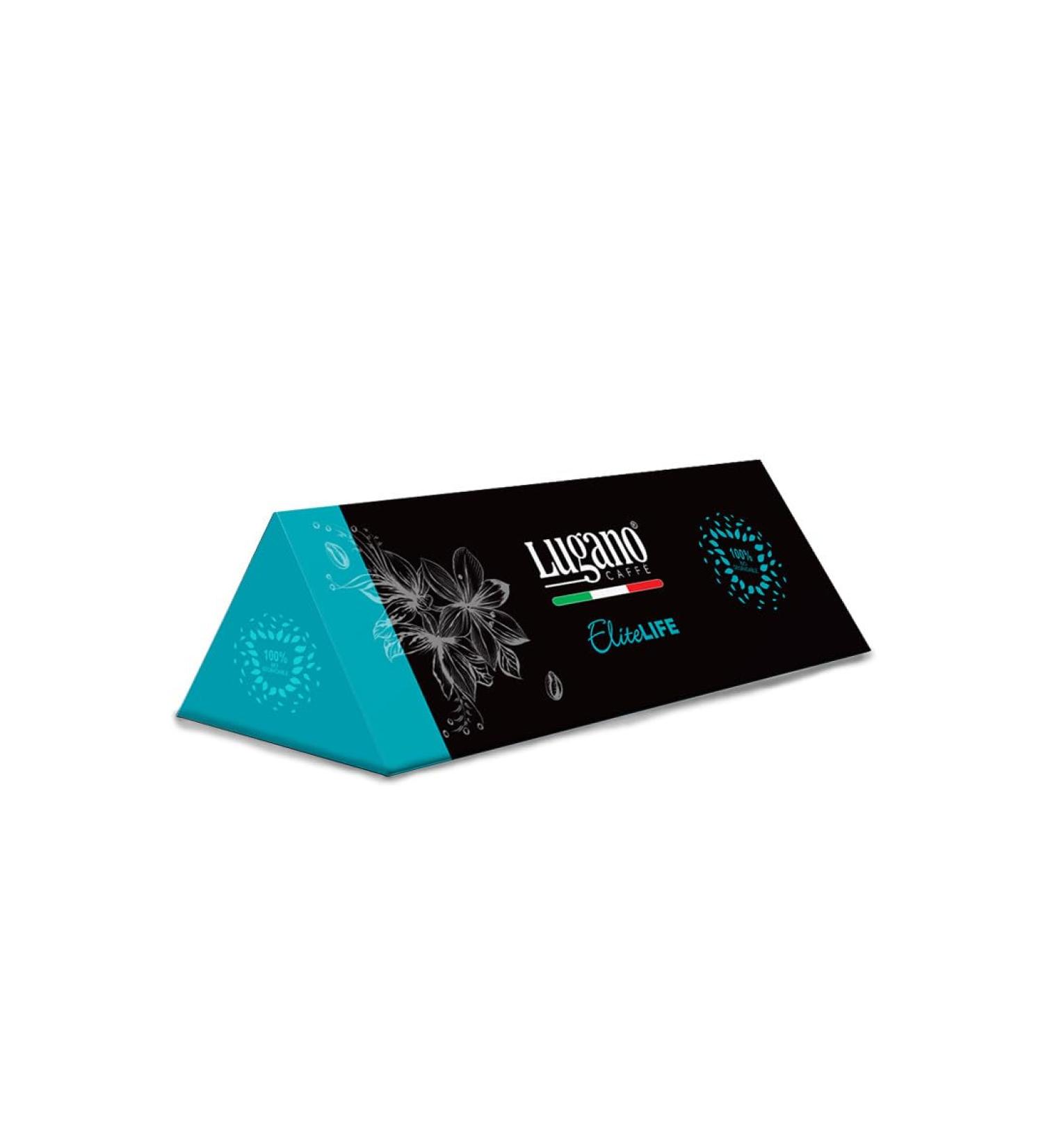 LUGANO Espresso Capsules - Nespresso Compatible Biodegradable Espresso Pods - Italian Coffee Pods - Sleeve of 10 Capsules - Elite Life Elite Life 10 count (Pack of 1) - Buy Online on GoSupps.com