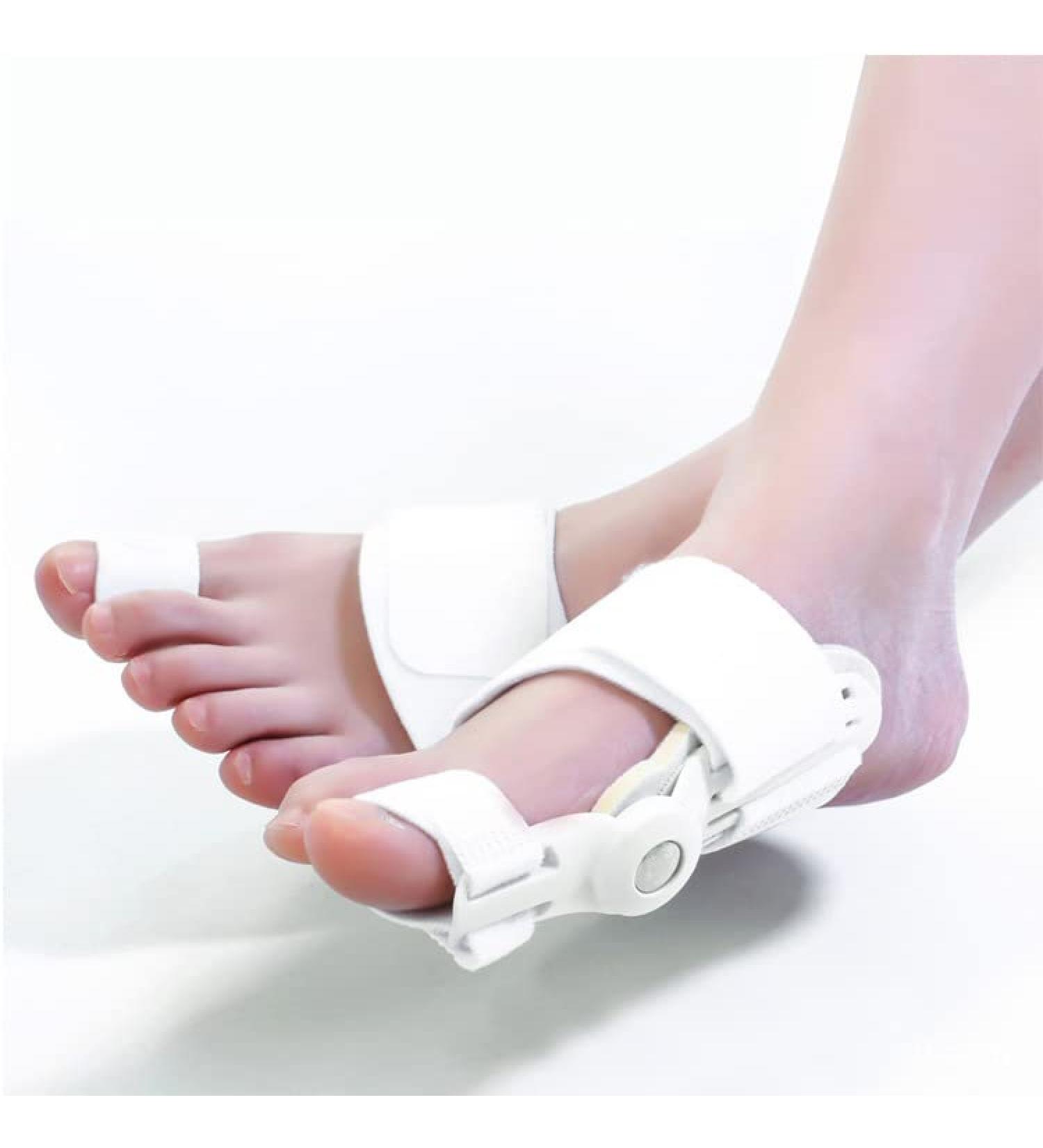 Beeiee Bunion Device Bunion Corrector for Women and Men Braces Toe Correction Foot Care CorrectorThumb Big Bone Orthotics Toe Separators Toe Straightener (M 1 Pairs White) M 1 Pairs White