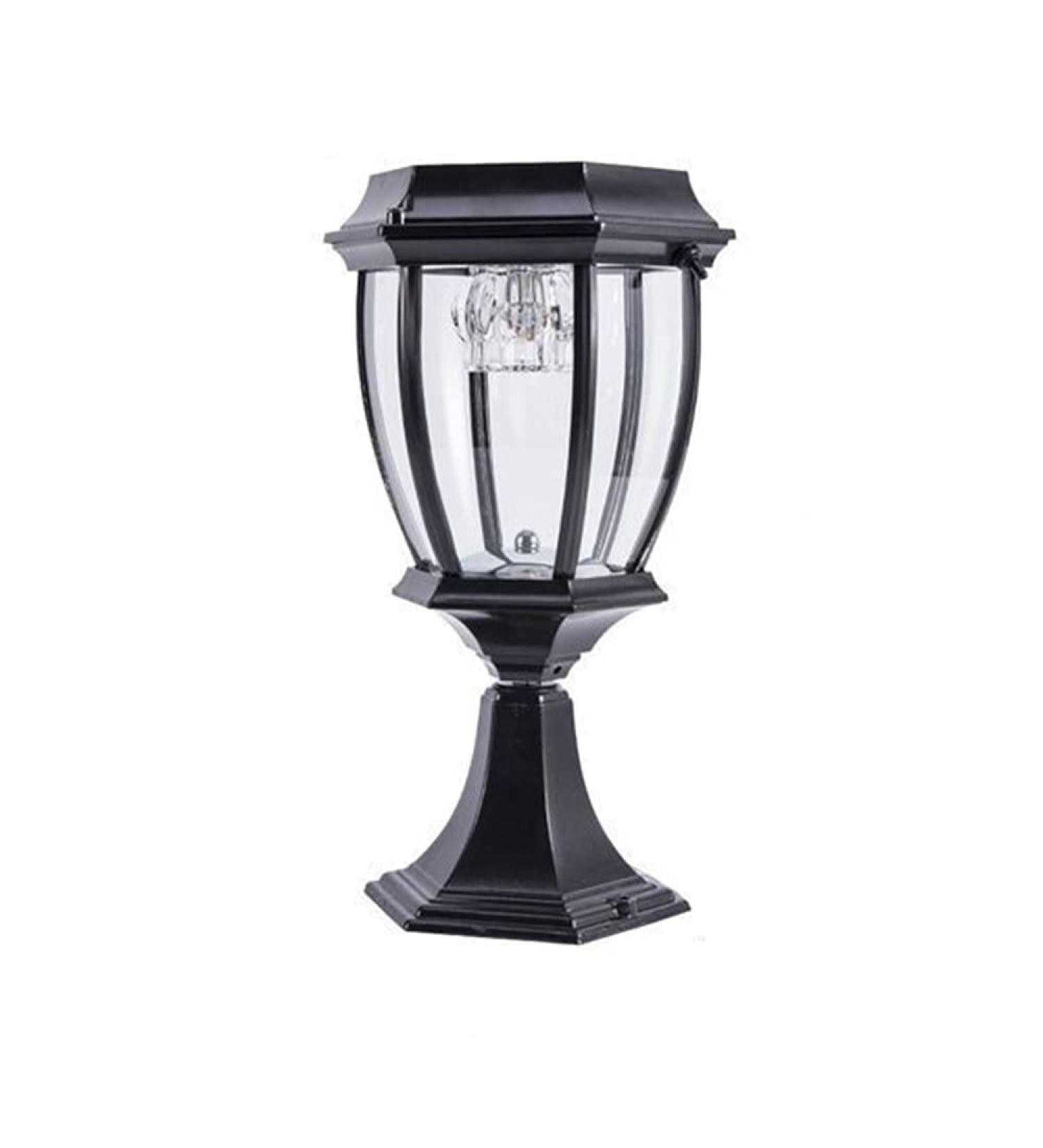 Outdoor Solar Post Light Retro Aluminum Bollard Column Lamp Garden Exterior Pillar Lamp Waterproof IP65 Fence Stigma Light - Buy Online on GoSupps.com