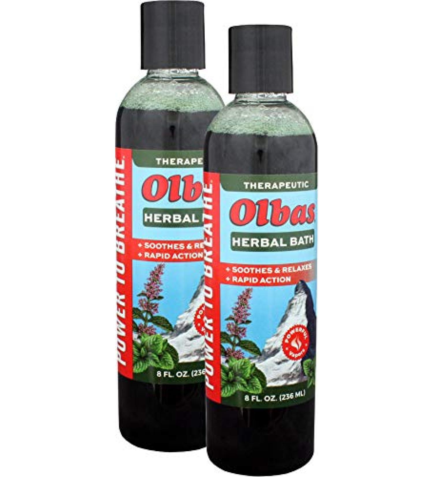 Olbas Herbal Bath, 8 fl oz / 236 ml, 2-Pack