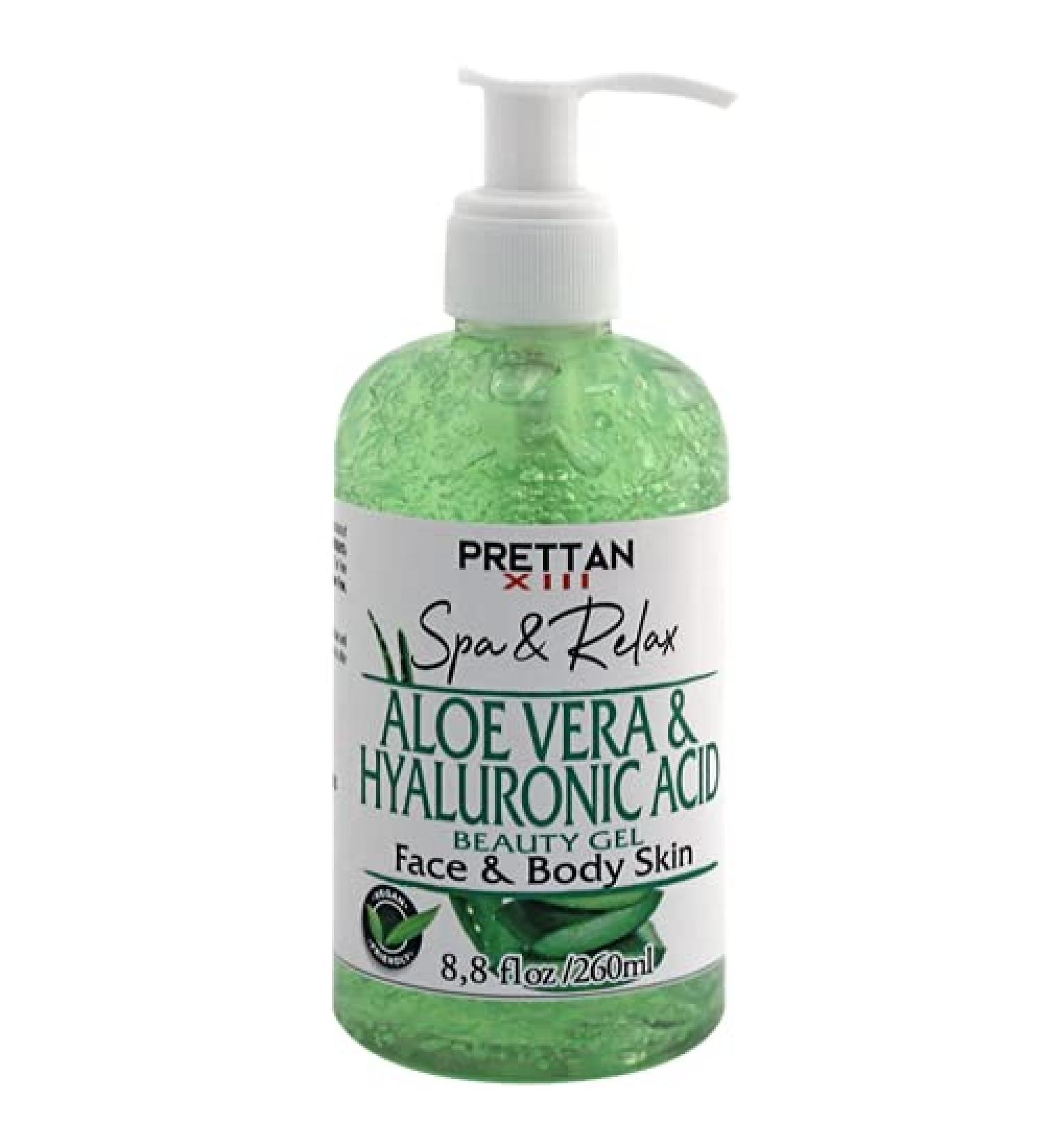 PRETTAN XIII - Natural Aloe Vera Oil & Gel for Face and Body Care | Spa Massage & After Sun | 8.8 oz - All Skin Types - Buy Online on GoSupps.com