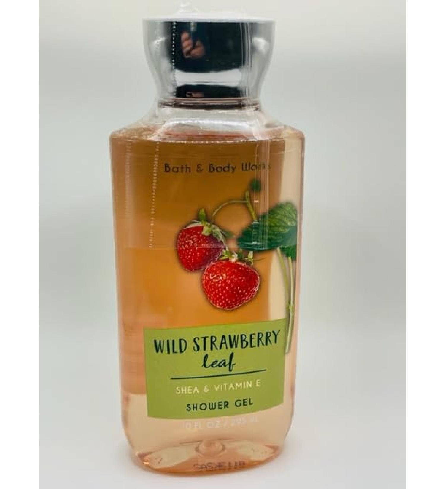 Bath Body Works Wild Strawberry Leaf Shower Gel 10 Ounce Body Wash