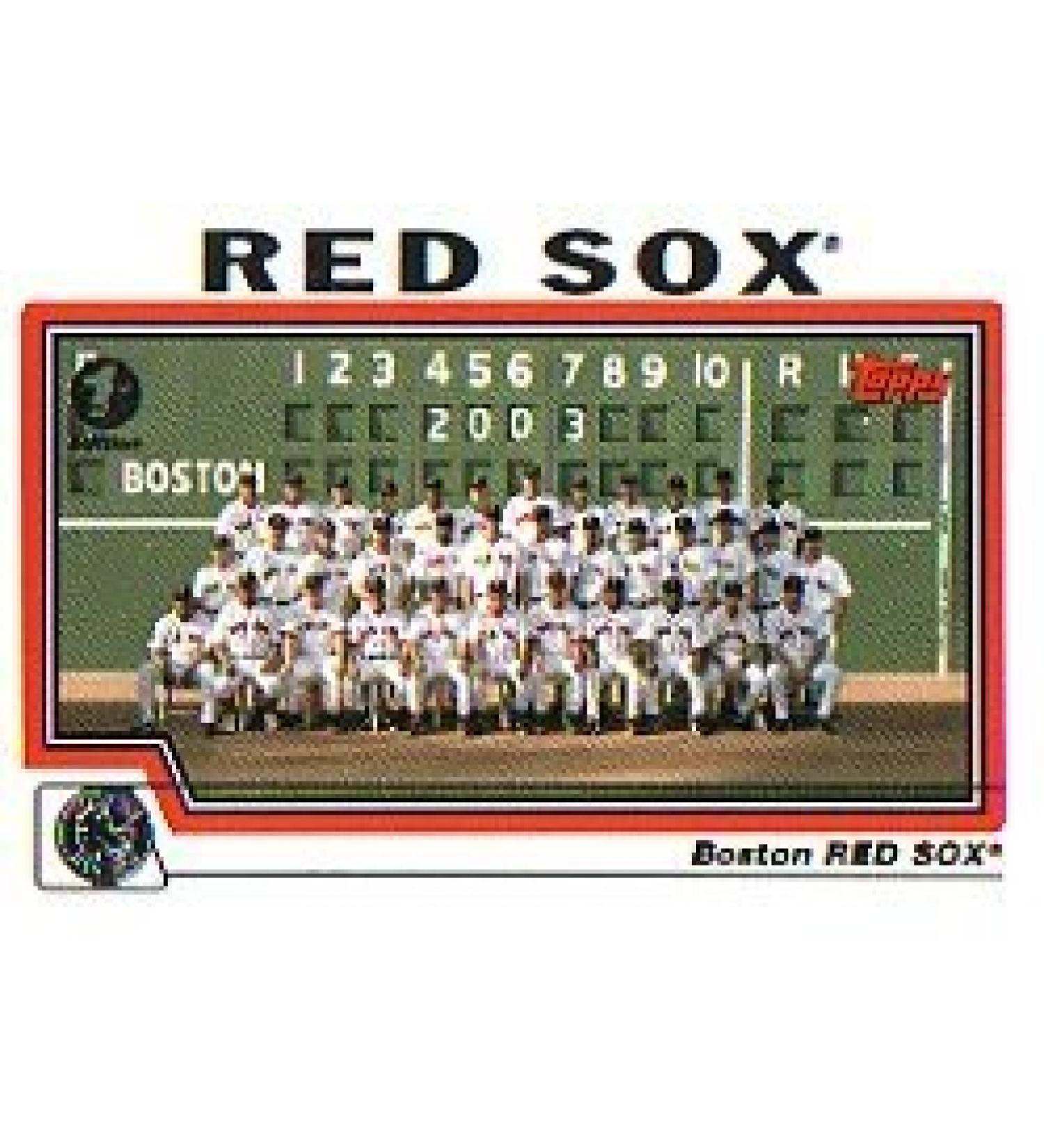 2004 Topps Baseball Cards Complete Team Set of 25 Boston Red Sox (championship year)