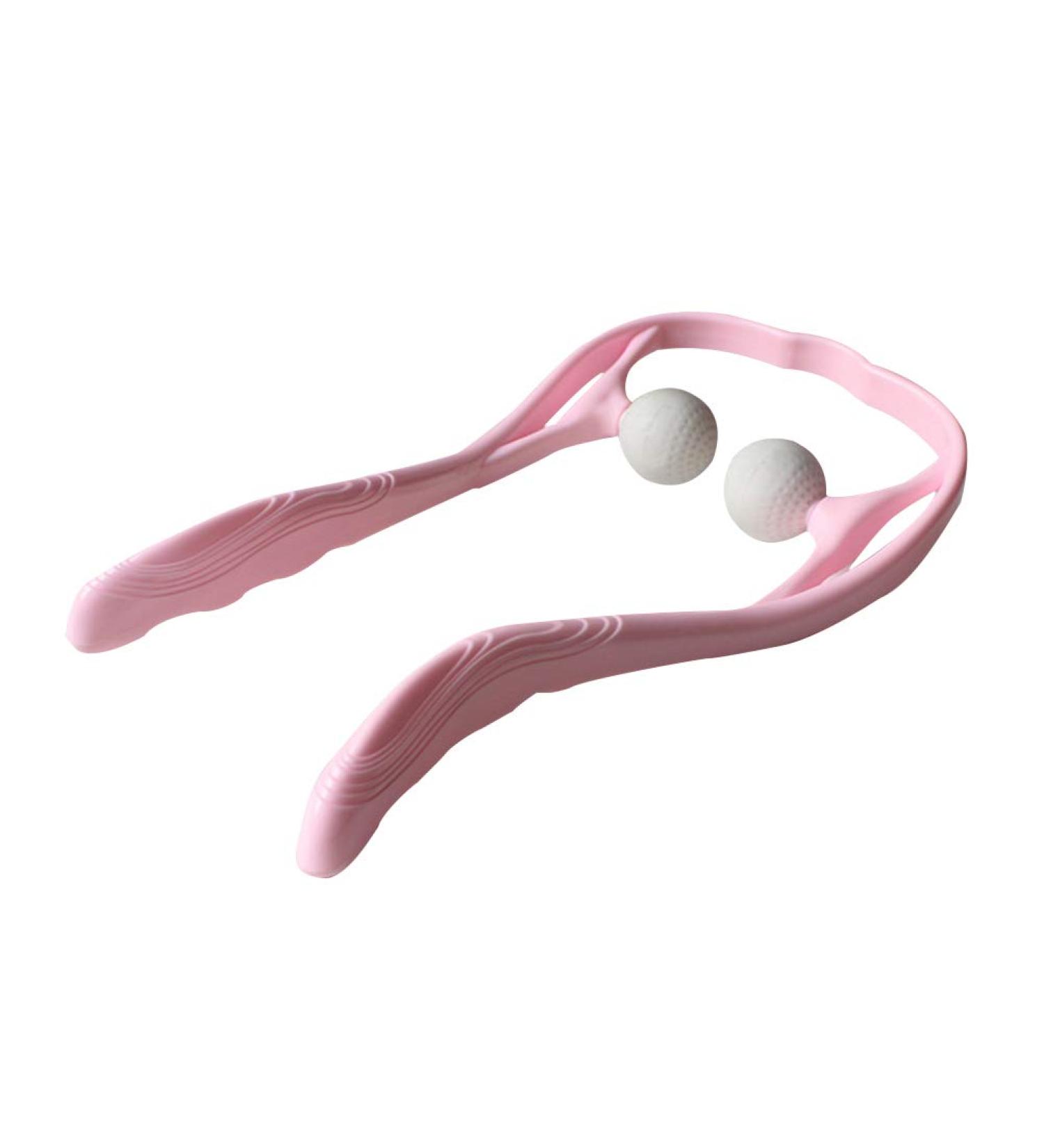 SUPVOX Neck Massager - Manual Self-Massage Trigger Points & Fascia Ball for Neck & Back Pain Relief (Pink) - Buy Online on GoSupps.com