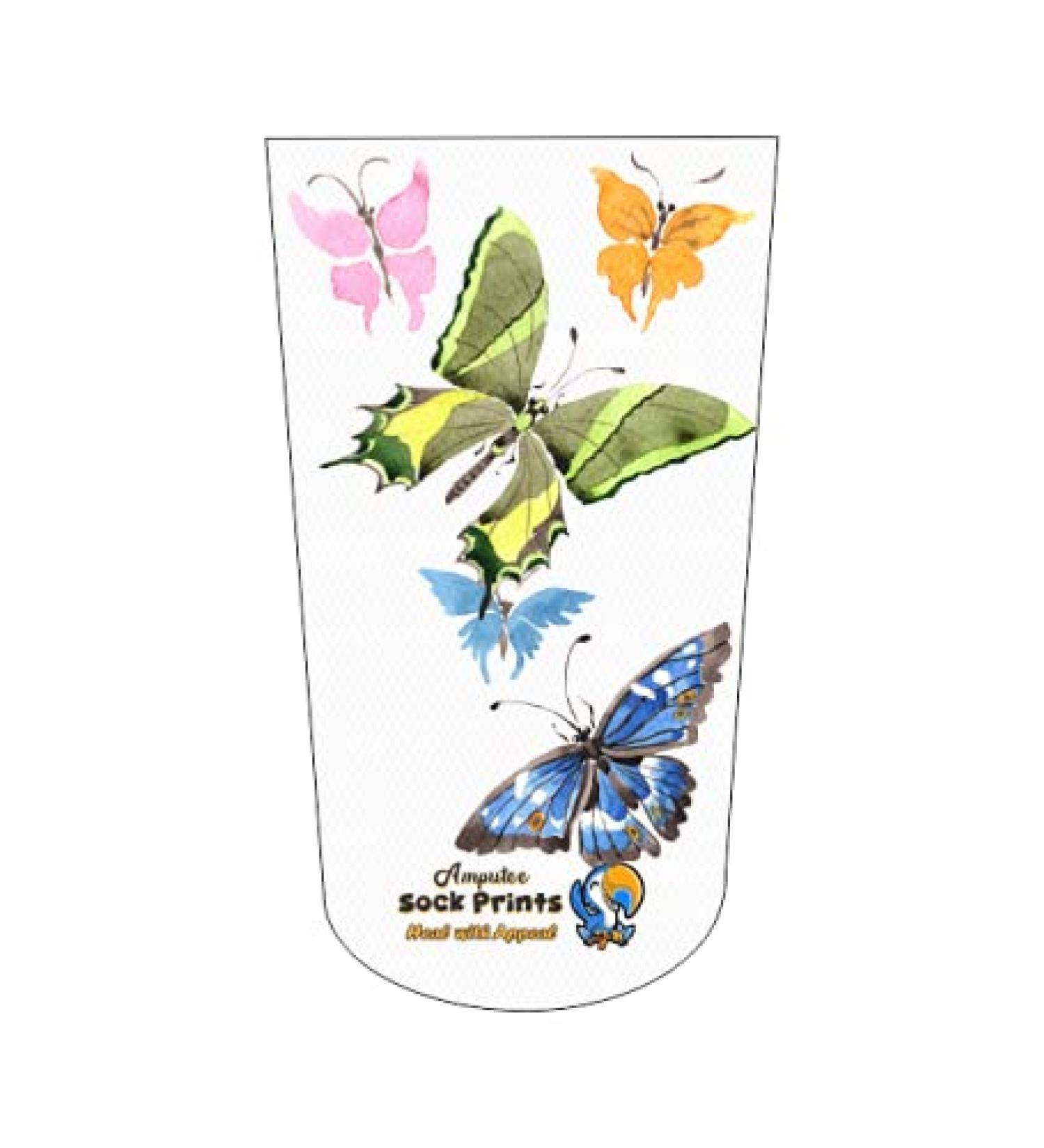 Heal with Appeal Amputee Stump Sock Butterfly Montage 003 V3 3Ply - Buy Online on GoSupps.com