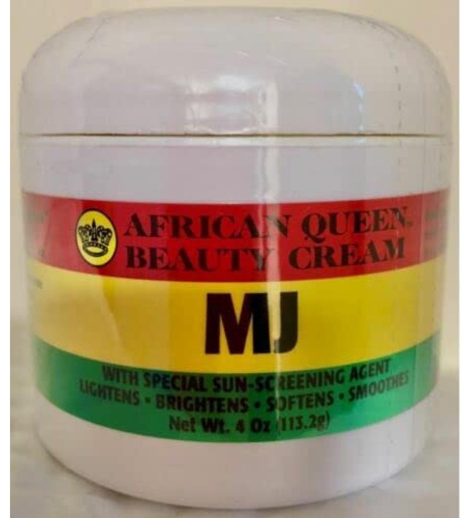 African Queen MJ Beauty Cream - 4 oz Dark Spot Remover | Effective Skin Brightening & Dark Spot Treatment - Buy Online on GoSupps.com