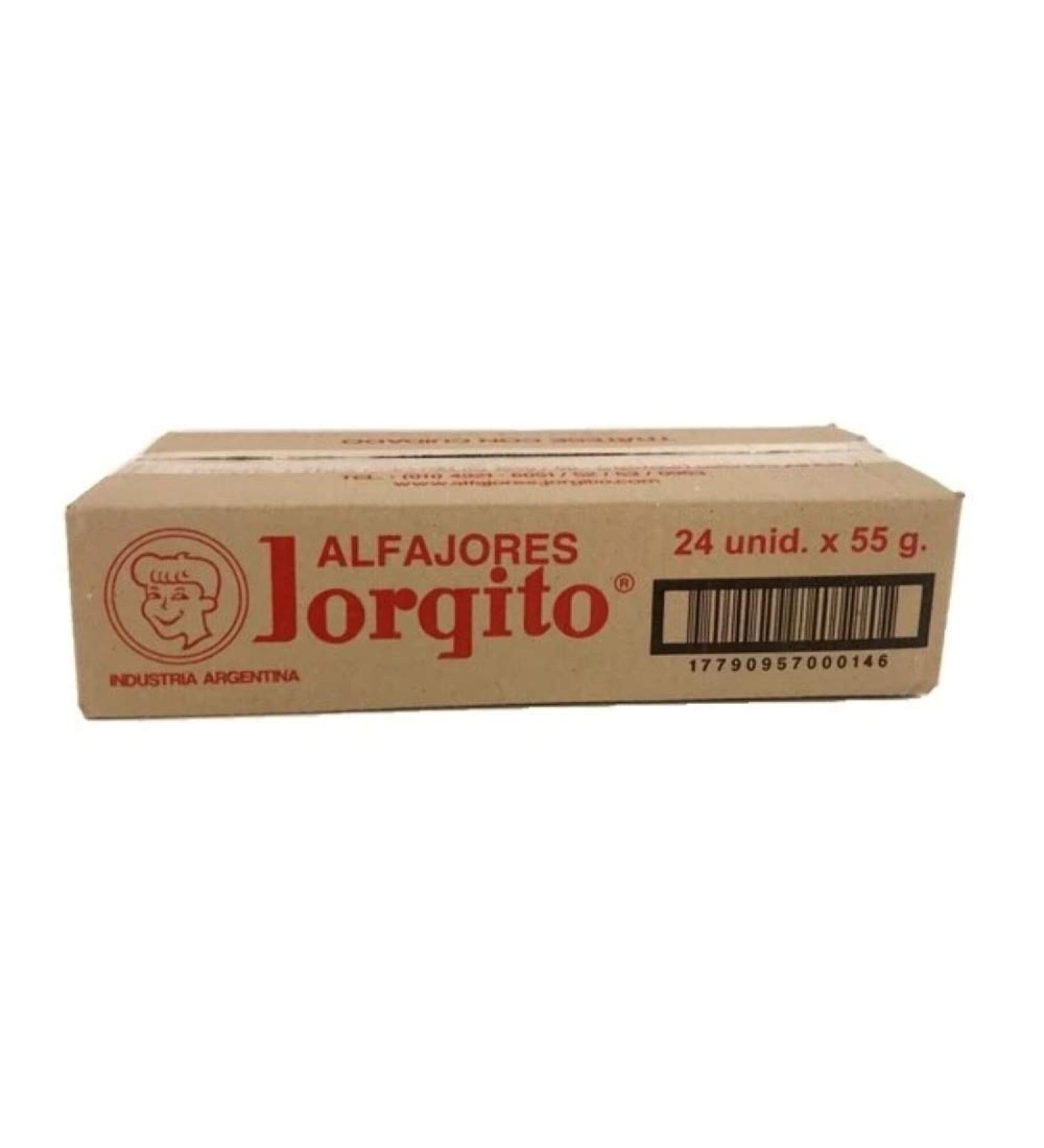 Alfajor Jorgito Negro Dulce de Leche w/ Chocolate Coating Wholesale Bulk Box