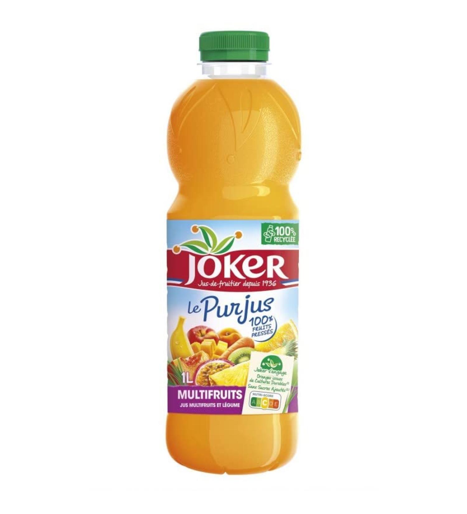 JOKER - Multifruit Juice 1L - Pack of 4 - Free Shipping - Buy Online on GoSupps.com