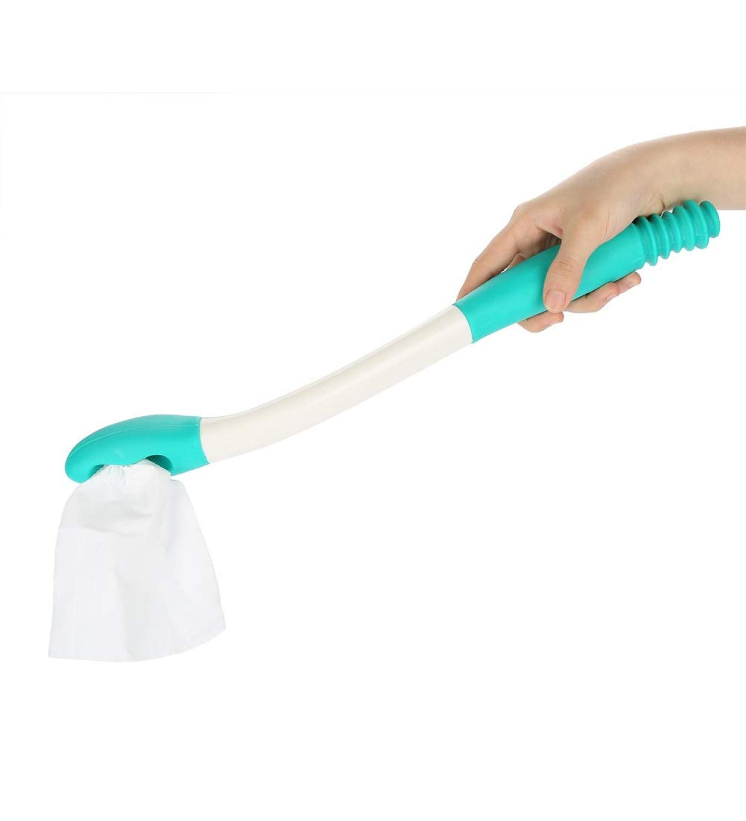 Toilet Aid Tool Long Range Comfort Easy Wipe Long Handle Bottom Wiper Holder Toilet Paper Tissue Grip Self Wipe Aid Helper Suitable for those with arm or back strength disorder - Buy Online on GoSupps.com