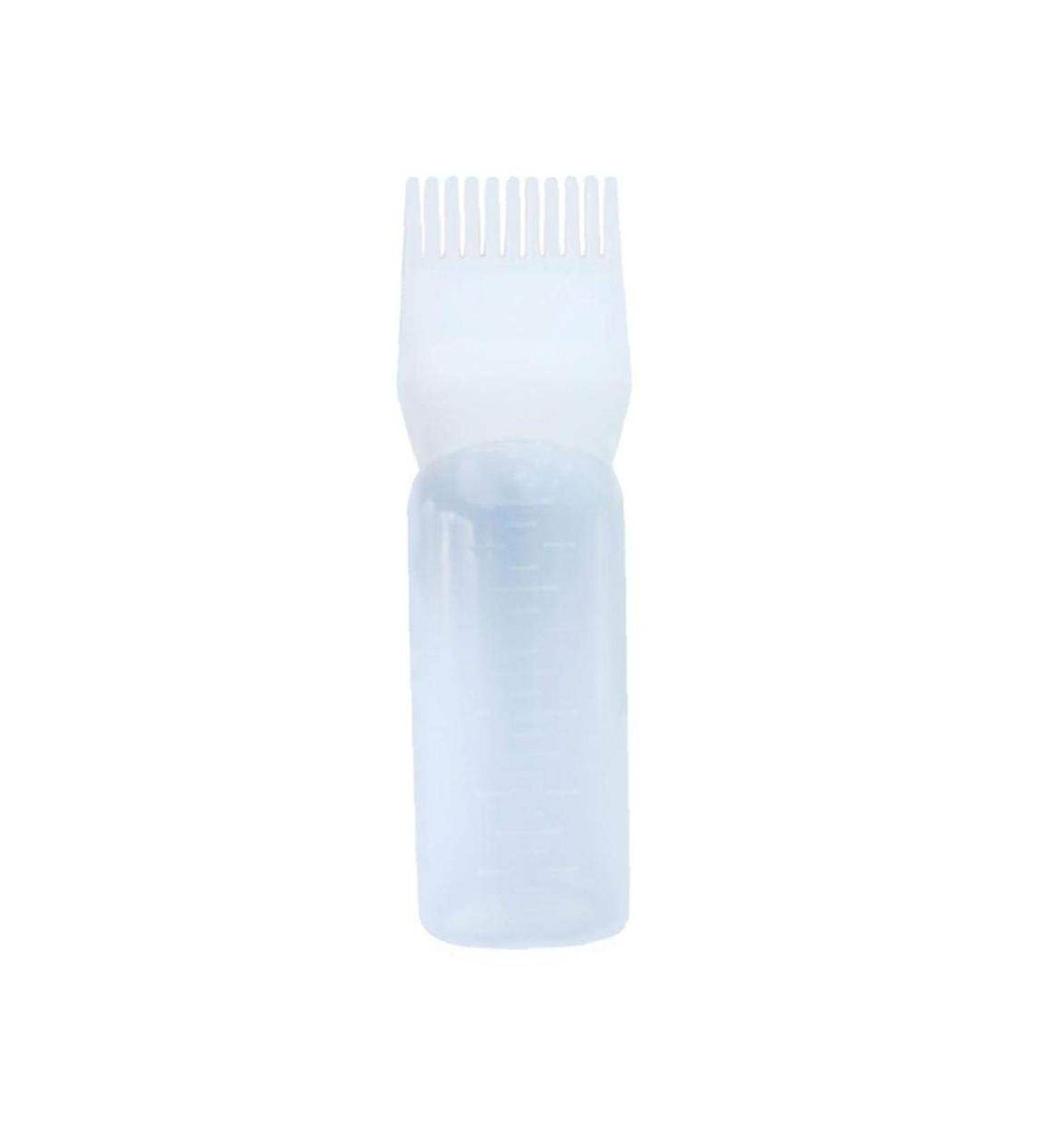 1PC Root Comb Applicator Bottle Hair Coloring Dye And Scalp TreaMalet Essential Salon Hair Cleansing Bottle 4 Ounce With Graduated Scale(White) - Buy Online on GoSupps.com