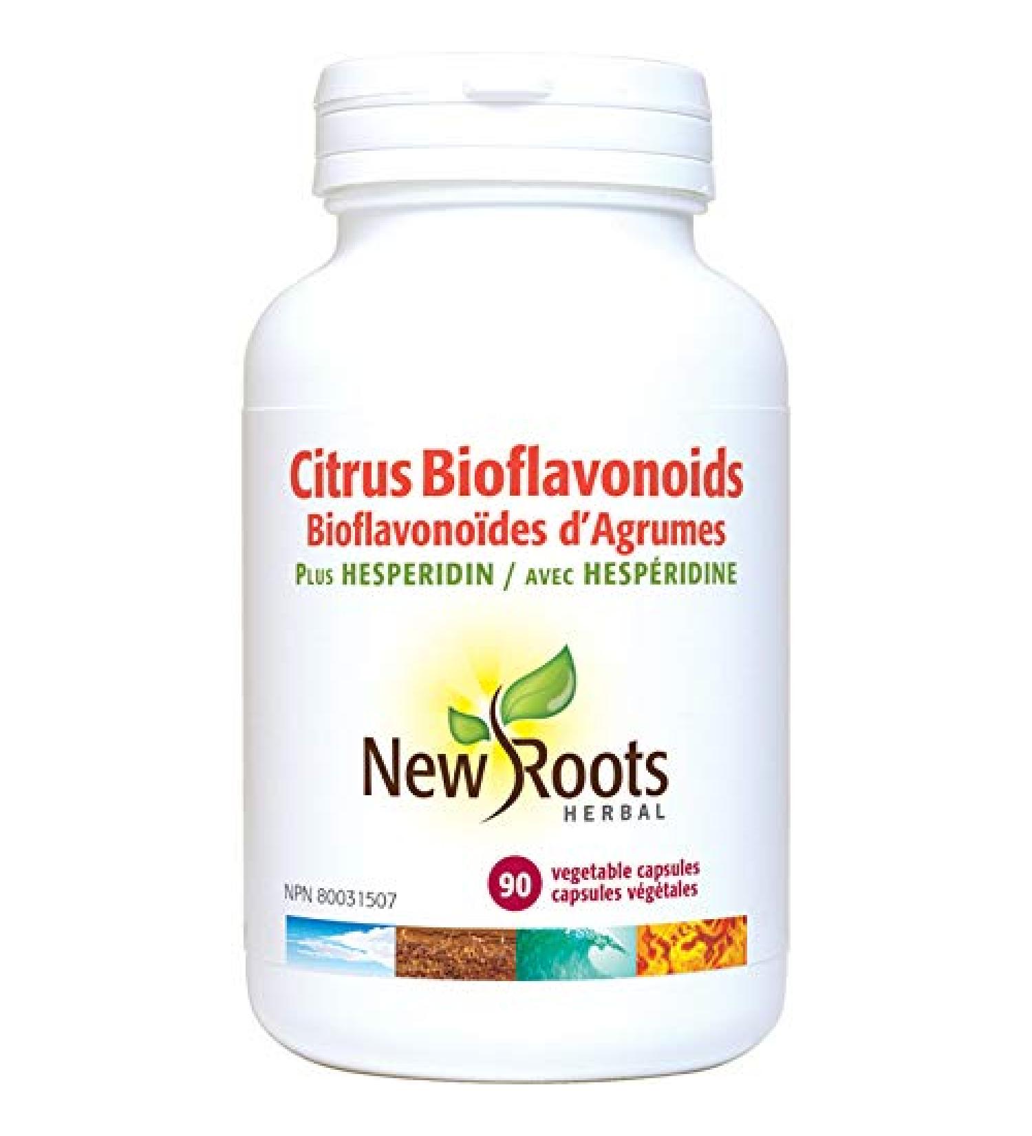 New Roots Herbal - Citrus Bioflavonoids Plus Hesperidin and Quercetin 90 Capsules - Provides Antioxidants for the Maintenance of Good Health - Buy Online on GoSupps.com