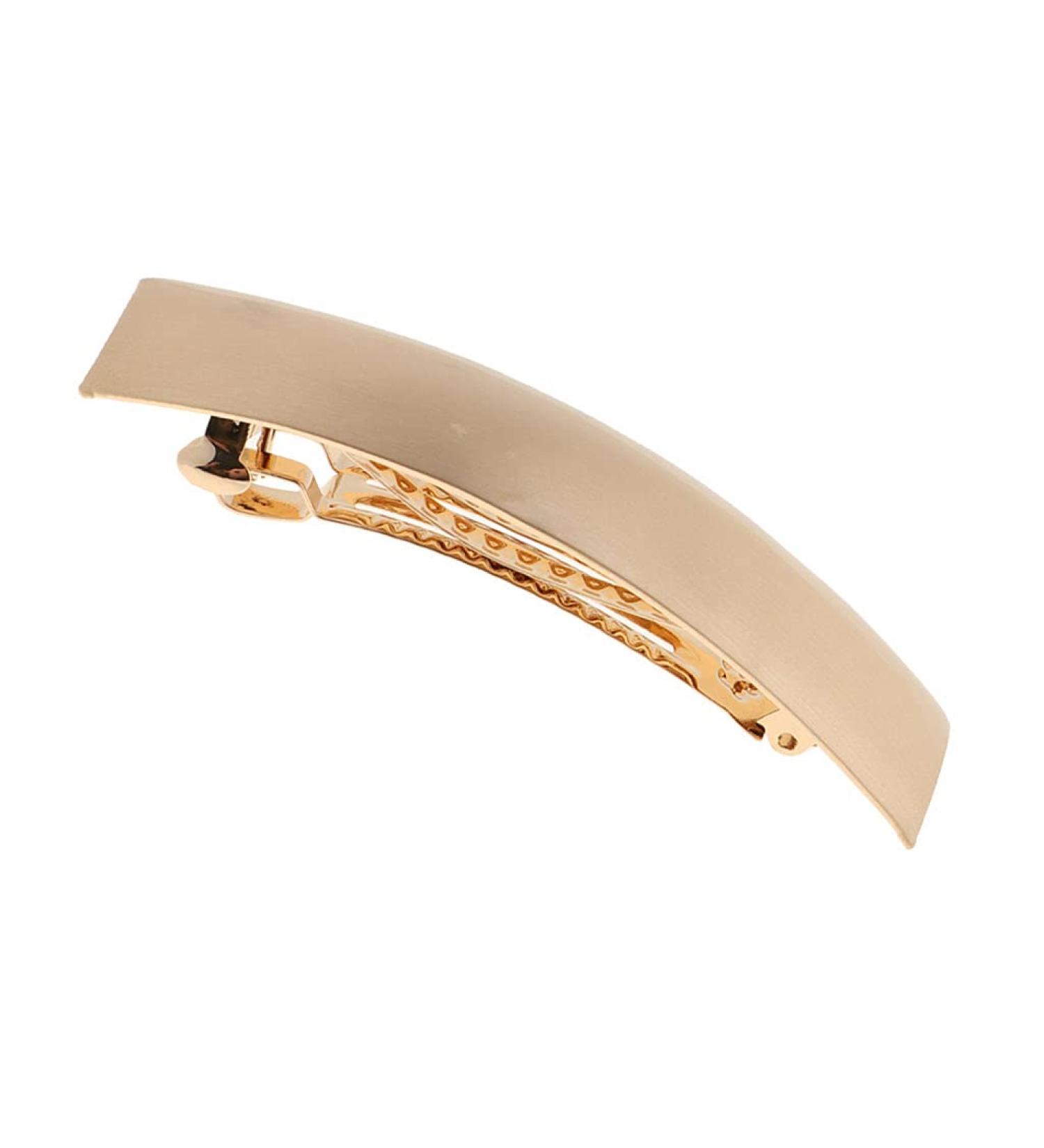 Buy Gold Alloy French Hair Clip for Women | Automatic Thick Hair Clip | Stylish Accessories for All Hair Types - Buy Online on GoSupps.com