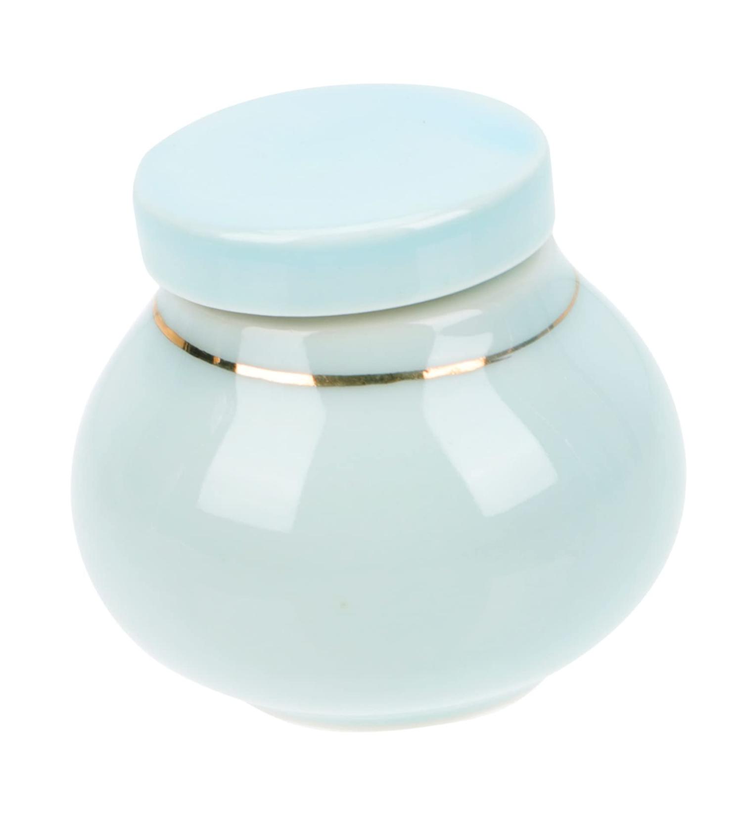 POPETPOP Storage Bottle Cans Ceramics Tea Tins Food Containers Eye Shadow Jar Powder Sample Bottle Lotion in Bulk Tea Storage Canister Bulk Makeup Tea Samples Candle Travel Mini Cream 6x5.5cm Blue - Buy Online on GoSupps.com