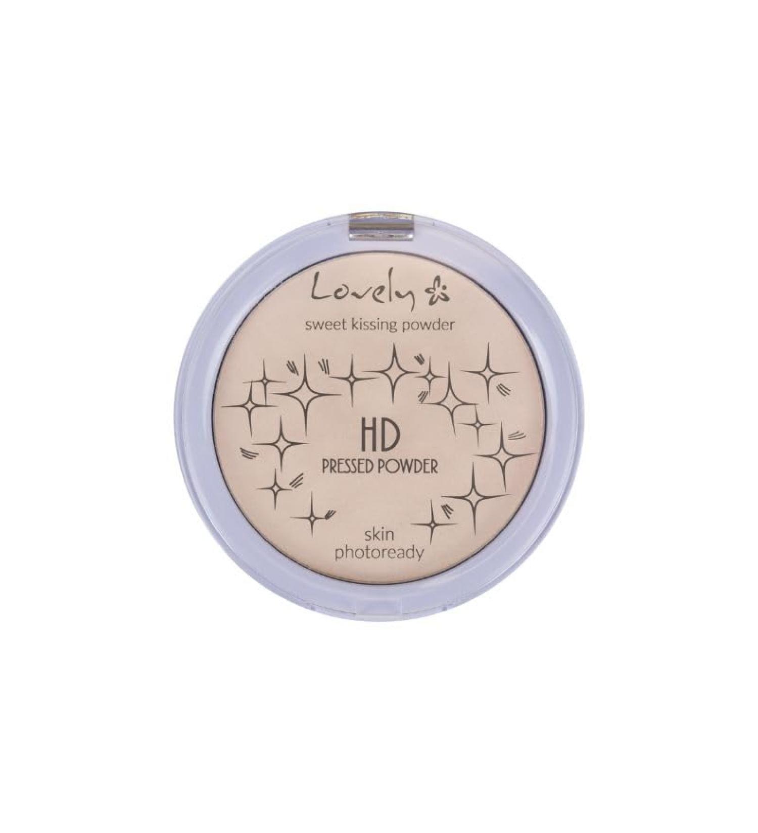 LOVELY LOVELY HD PRESSED POWDER TRANSPARENT MATTIFYING FACE POWDER WITH JOJOBA OIL 10G 10 GRAM