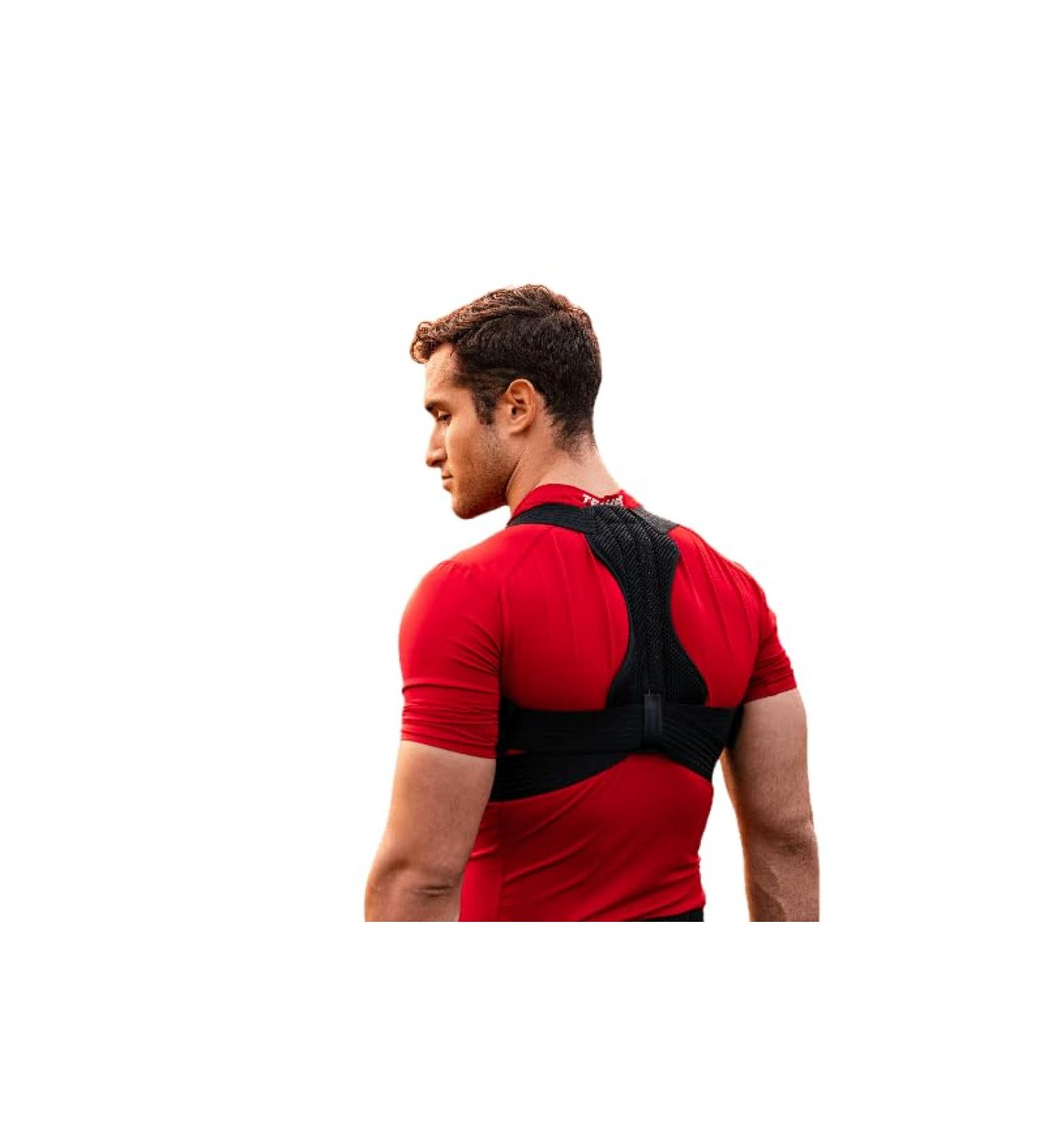Posture Corrector for Men & Women | Adjustable Back Brace for Pain Relief | Comfortable & Breathable Support (Large - Buy Online on GoSupps.com
