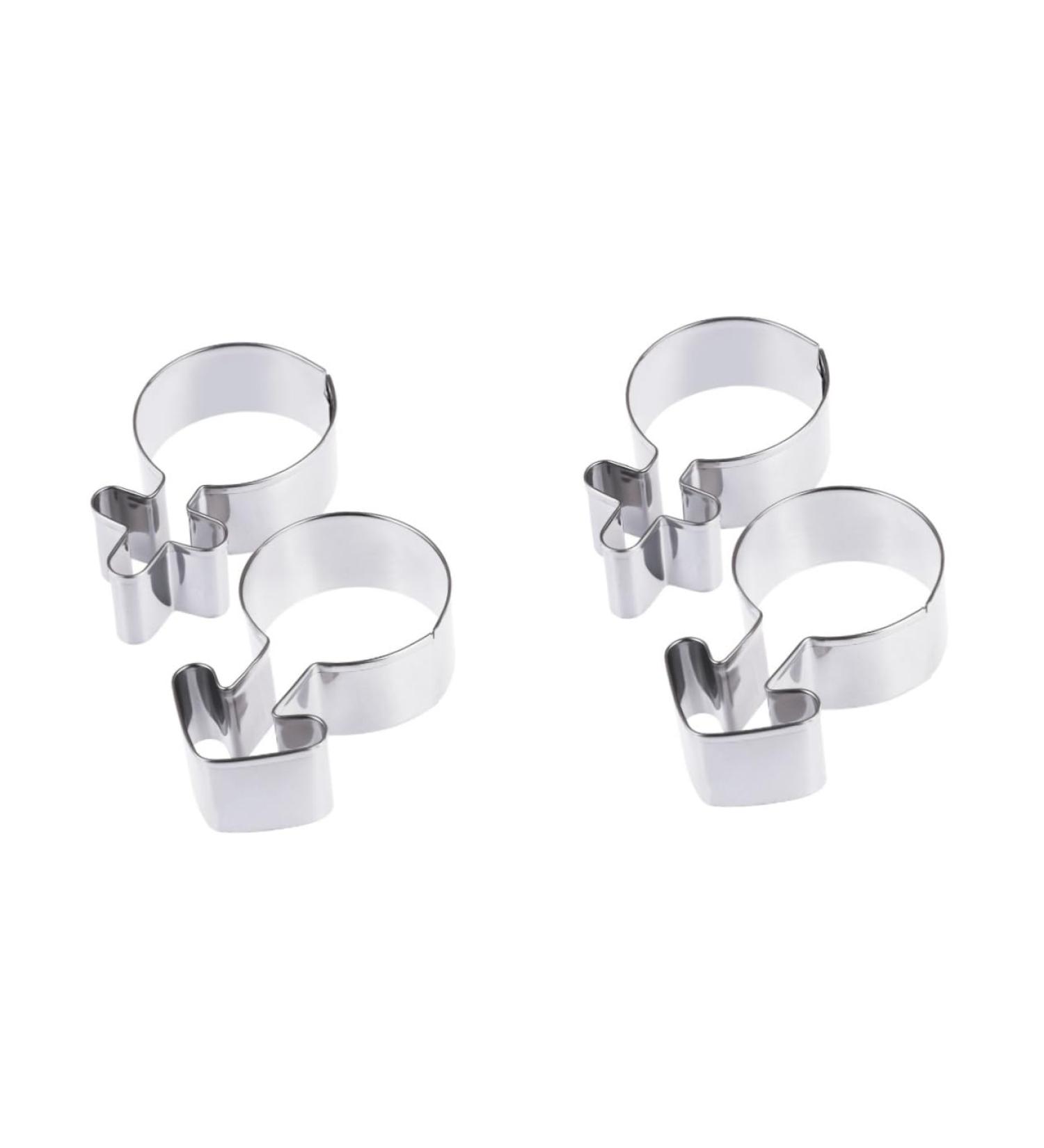MAGICLULU 4 Pcs Stainless Steel Biscuit Mold Baking Mold Gender Symbol Cookie Self Made Cake Mold Logo Mould Chocolate Mold Embossing Mould Metal Dies Fruit Men and Women 2 Piece Set 2 pcsx2pcs Silverx2pcs - Buy Online on GoSupps.com