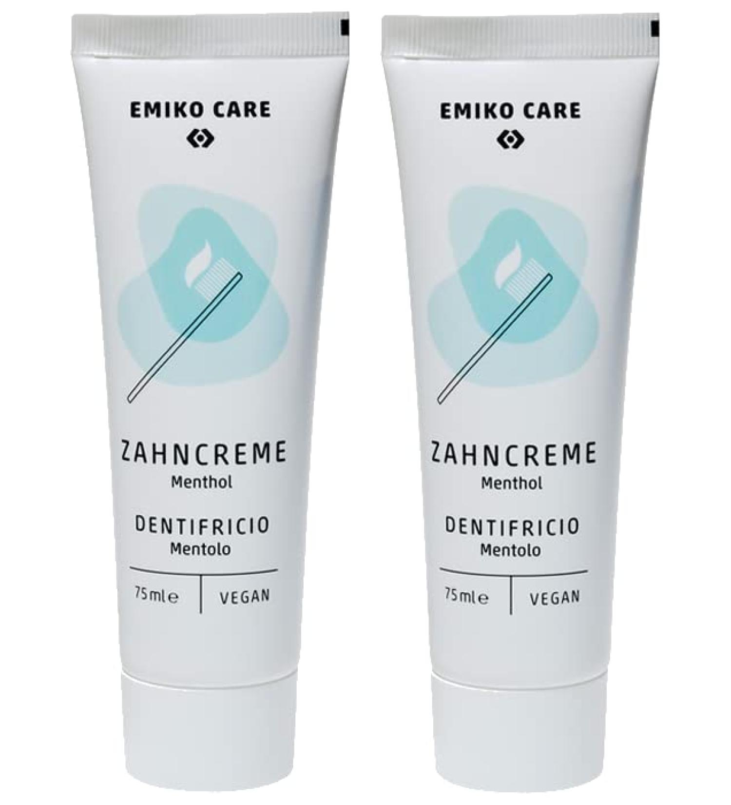 Emiko Care - Toothpaste - Menthol - 2x75 ml
