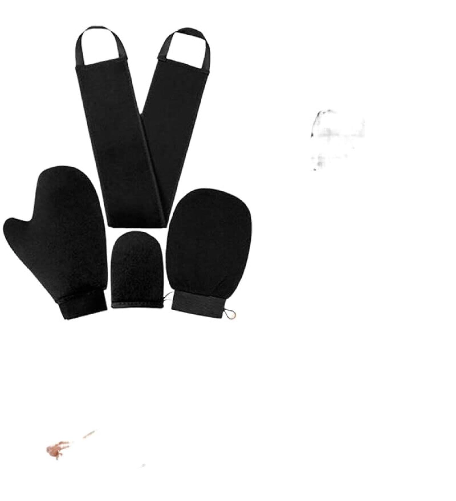 4Pcs Reusable Self Tan Applicator Tanning Gloves | Body Cleaning Glove & Self Tanning Mitts Set - Buy Online on GoSupps.com
