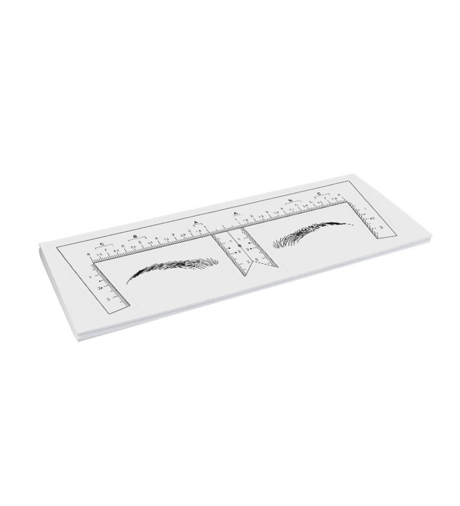 Beatifufu 100pcs Eyebrow Design Ruler Brow Shaping Stencil Eyebrow Measuring Tool Supplies Eyebrow Trimming - Buy Online on GoSupps.com