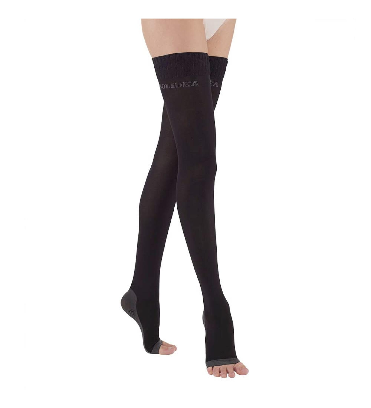 SOLIDEA 70 Denier Women's Night Wellness Socks - Graduated Compression & Comfort | Buy Black Night Socks Internationally - Buy Online on GoSupps.com