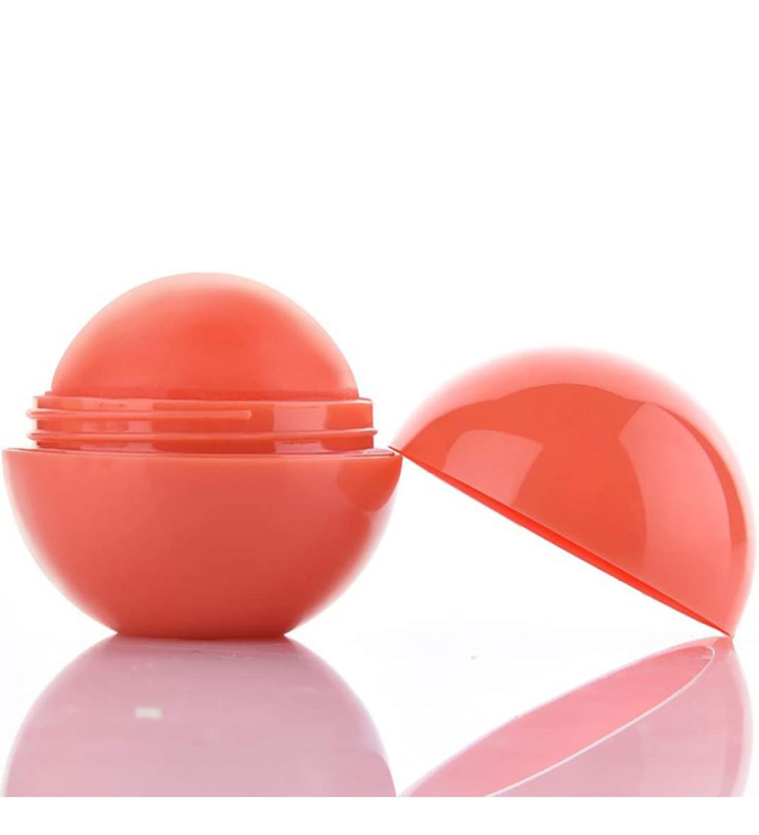 Natural Moisturizing Lip Balm Smooth Ball Healing Lip Balms Fruit Flavoured Lips Care Fully Hydration Lipstick (Orange) Balms - Buy Online on GoSupps.com