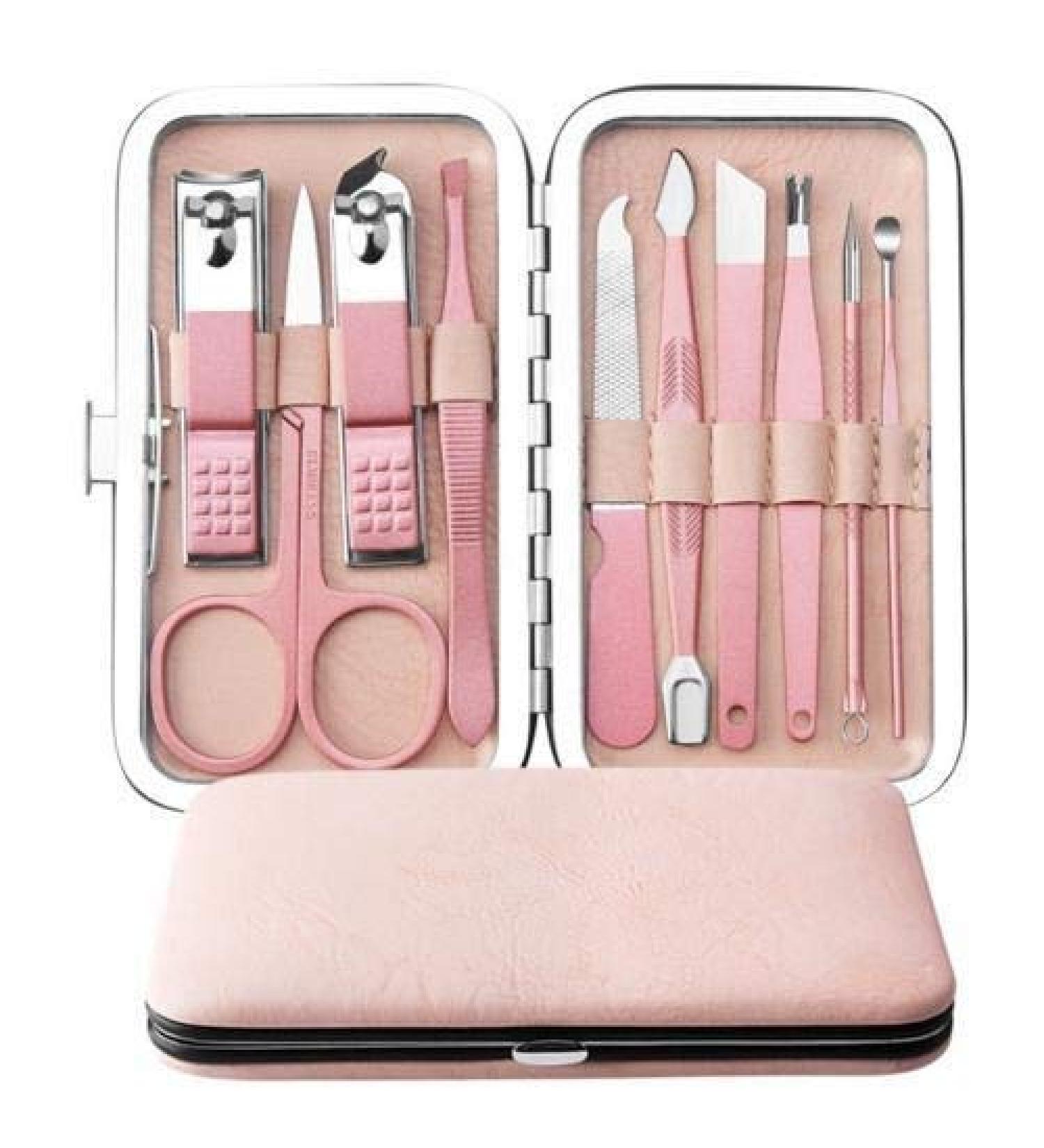 Nail Clippers Set 18/15/13/10Pcs Steel Nail Clipper Cutter File Ear Pick Manicure Pedicure Tools Polishing Anti-Skid Technology Upscale Tools (Color : 10pcs) - Buy Online on GoSupps.com