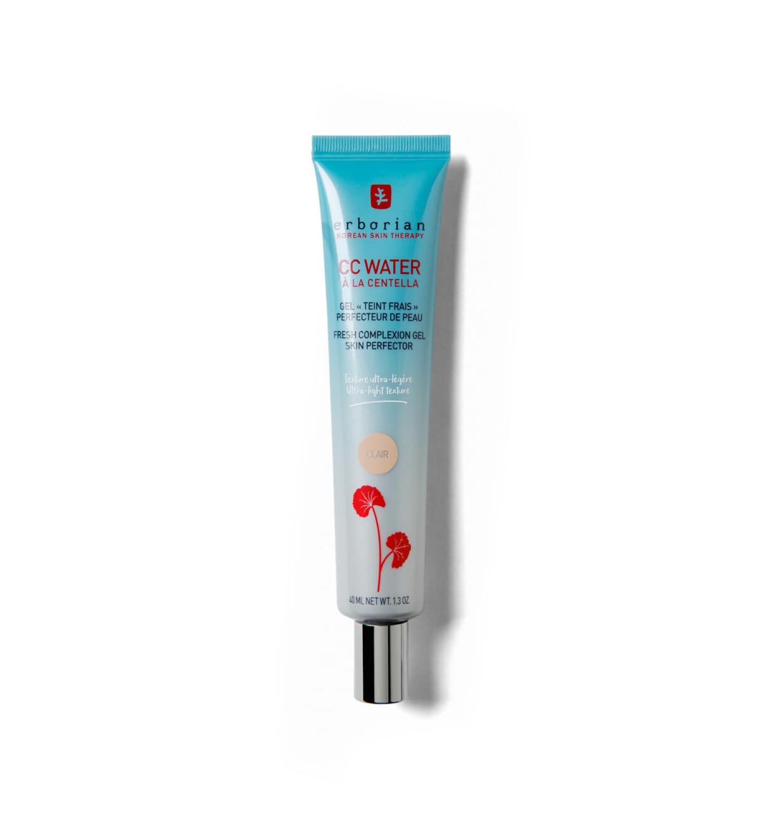 Erborian - CC Water with Centella Asiatica - Skin Perfecting Face Care with Hyaluronic Acid - Korean Skin Care Face Moisturizer - CC Water Clair 40 ml 1 count (Pack of 1) - Buy Online on GoSupps.com