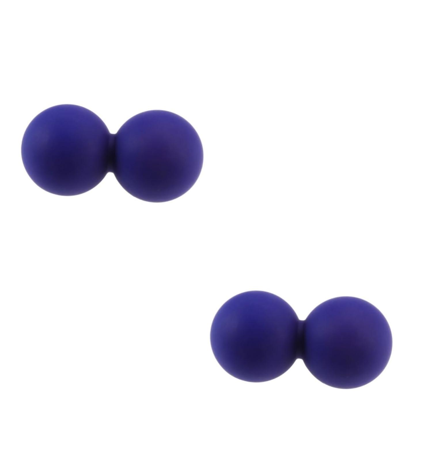 Frcolor Yoga Peanut Ball - 2-Pack Fascia Massage & Muscle Relaxation Roller for Back & Fitness - Buy Online on GoSupps.com
