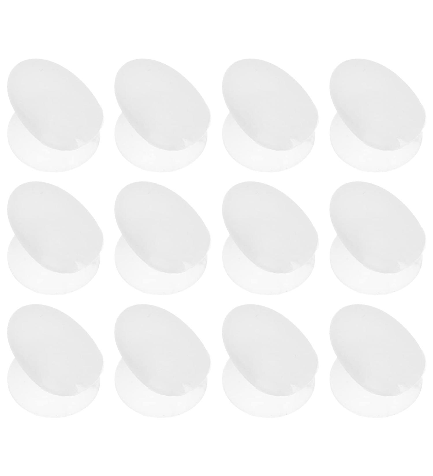 Lurrose Silicone Lip Brush Covers 12pcs Silicone Brush Cover for Makeup Cosmetic Brush Protector Brush Applicator for Women Girls (White) White 1.5x1cm - Buy Online on GoSupps.com