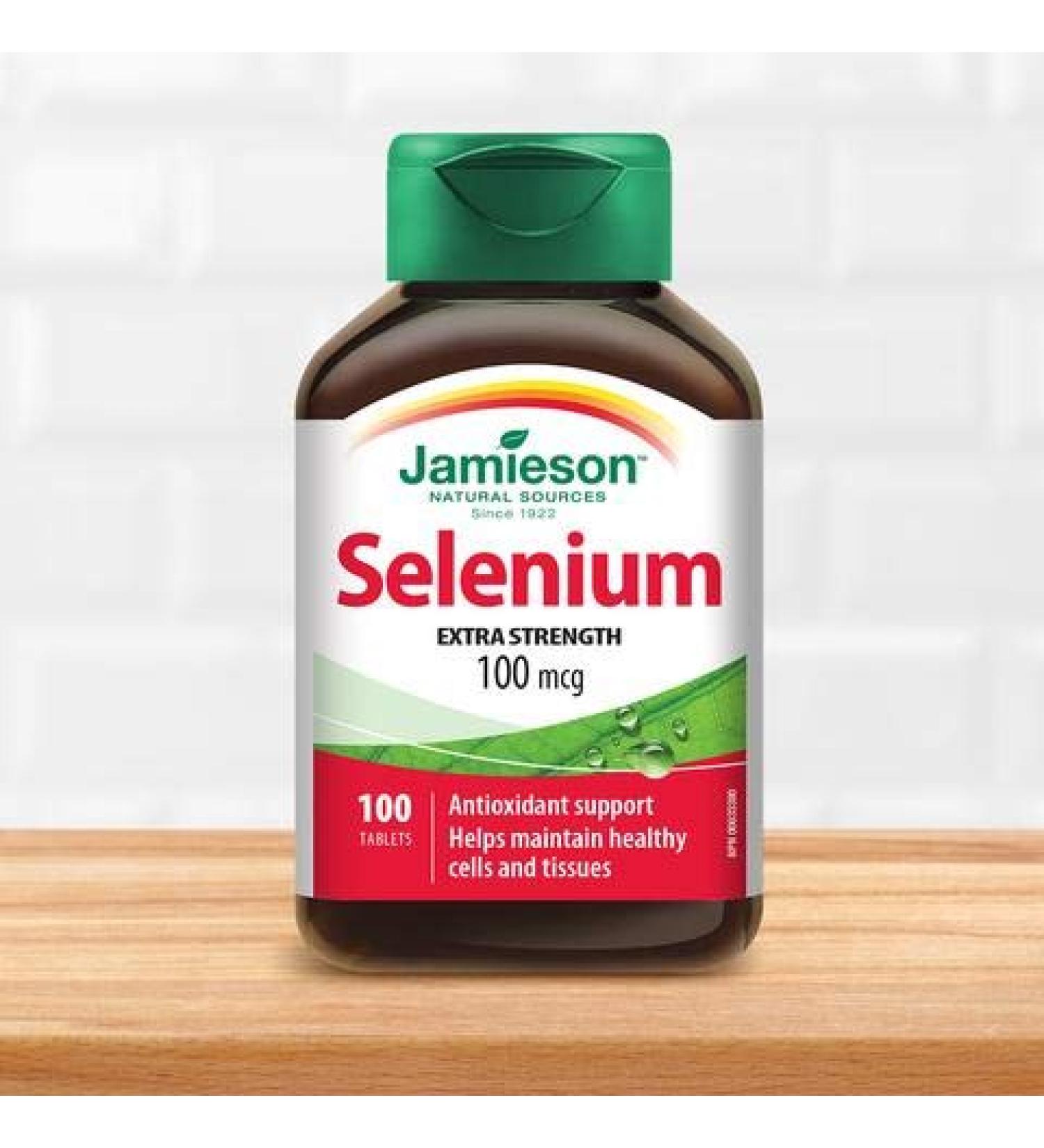 Jamieson Selenium Yeast 100mcg 100 Tablets