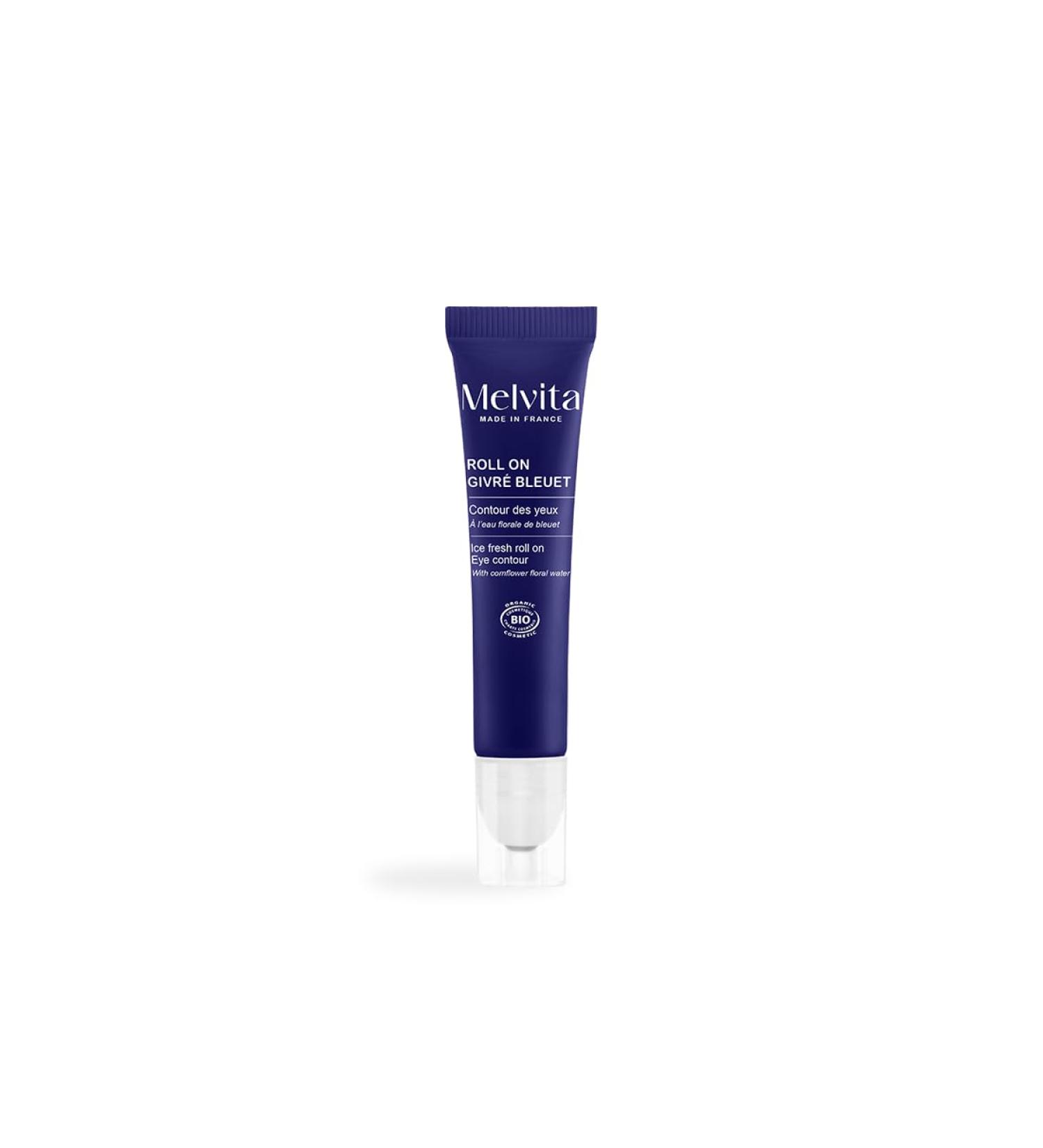 Melvita Roll-On Frosted Eye Contour with Organic Cornflower Soothing and Refreshing Treatment Reduces Dark Circles and Puffiness 15 ml Ideal for a Radiant Look - Buy Online on GoSupps.com