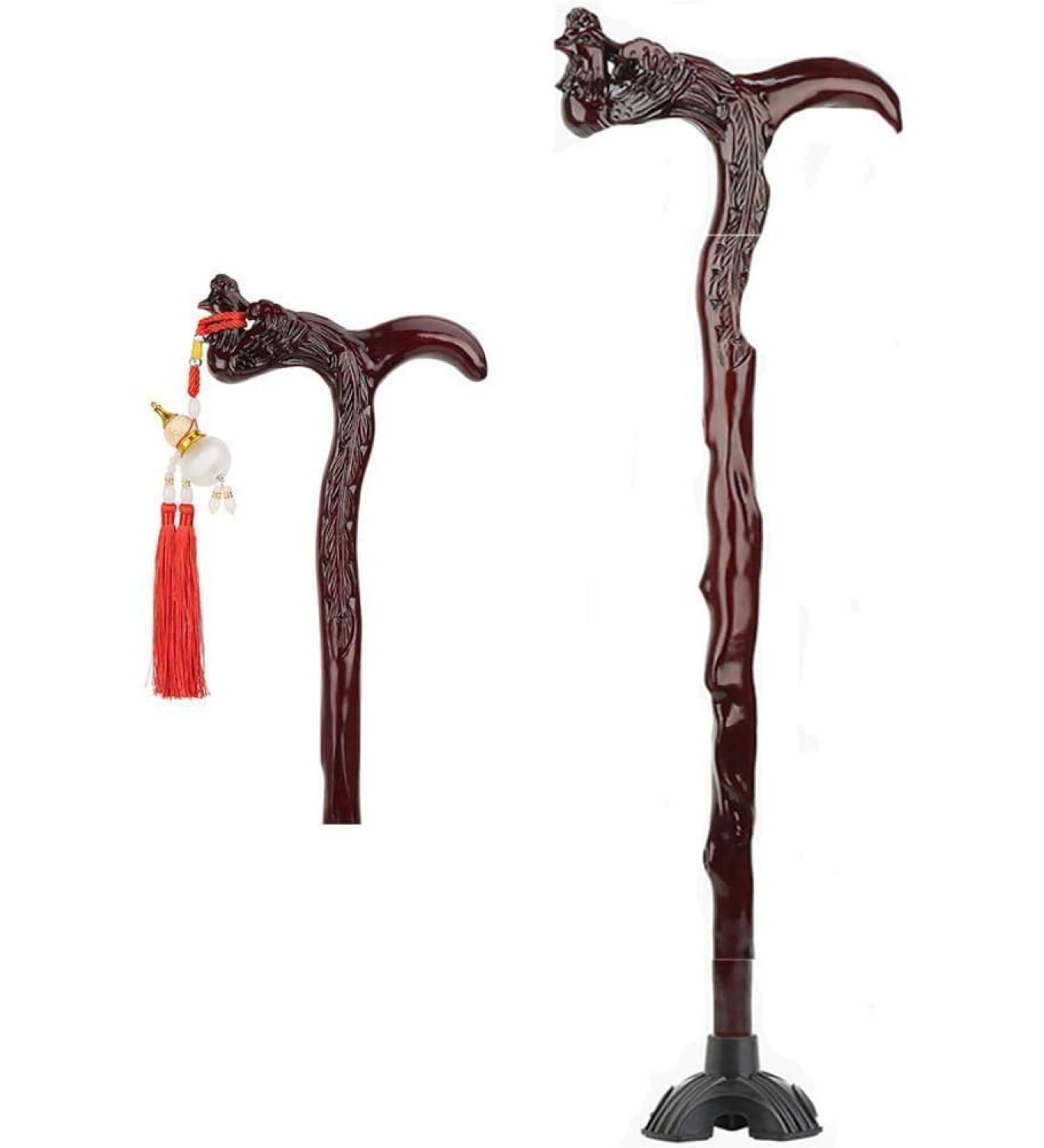 Walking Stick Walkers for Seniors Solid Wood Crutches Old Man Crutches Strong Carrying Capacity Exquisite Appearance Comfortable and Safe Materials rollator Walker Durable Mobility Aid Brun A - Buy Online on GoSupps.com