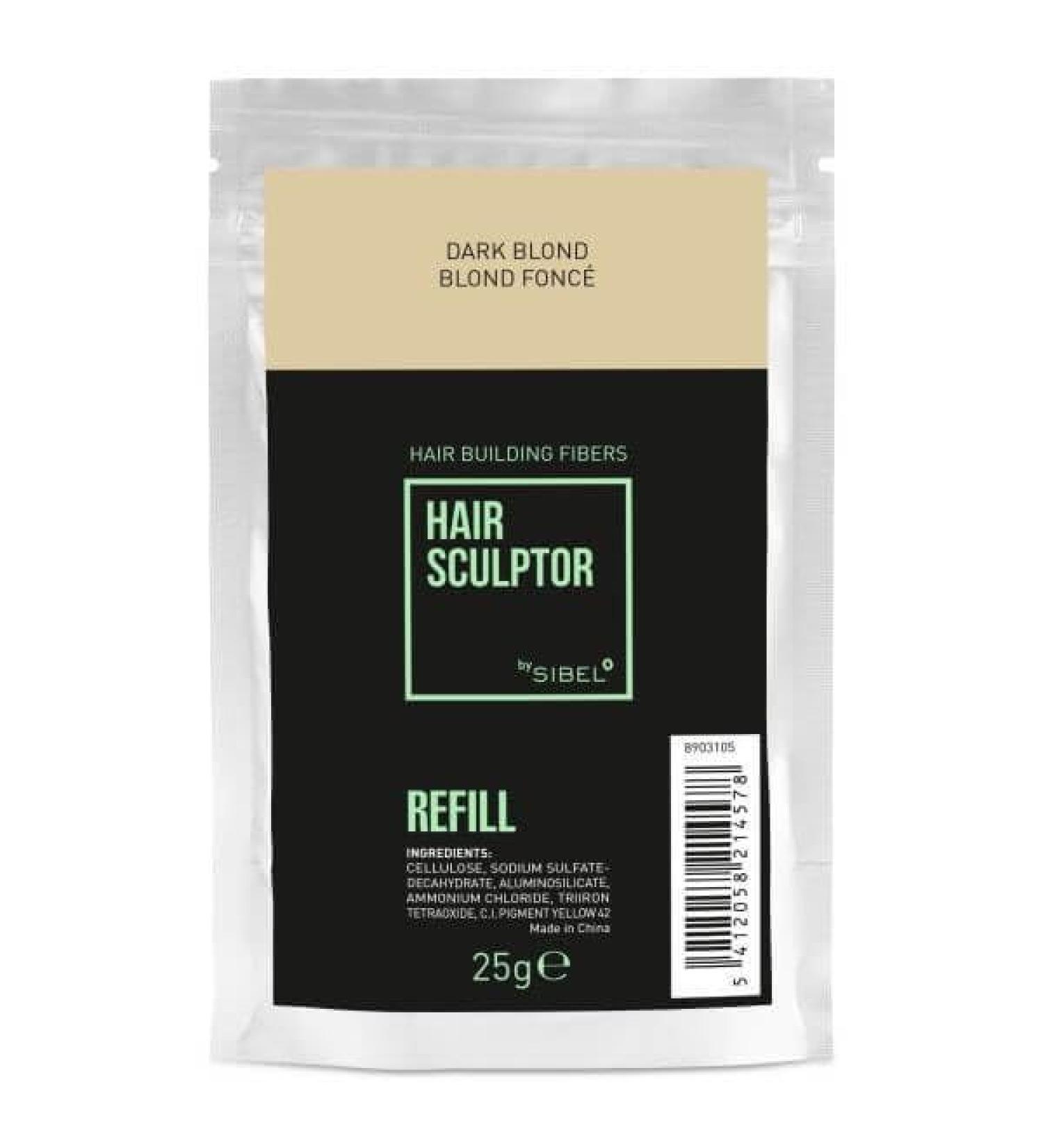 Sibel Hair Sculptor Hair Building Fibers Dark Blonde Refill 25gr