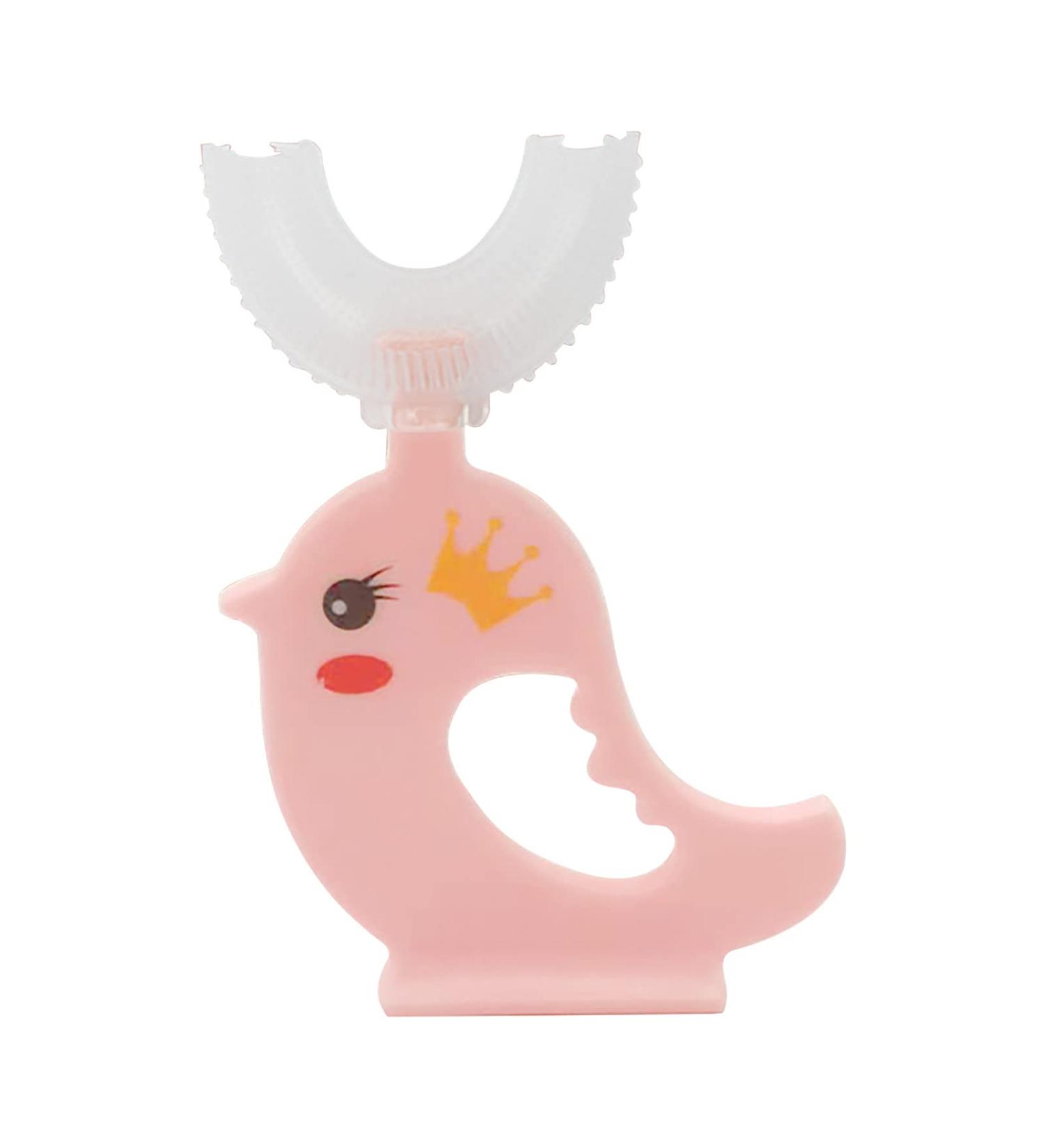 Manual Toothbrush with U-Shaped Bristles for Kids Bulk Car Shaped Donut Shaped Handle Soft Silicone Toothbrush Head 360 Thorough Cleaning (H L (2 12 Years) 1 PC) - Buy Online on GoSupps.com