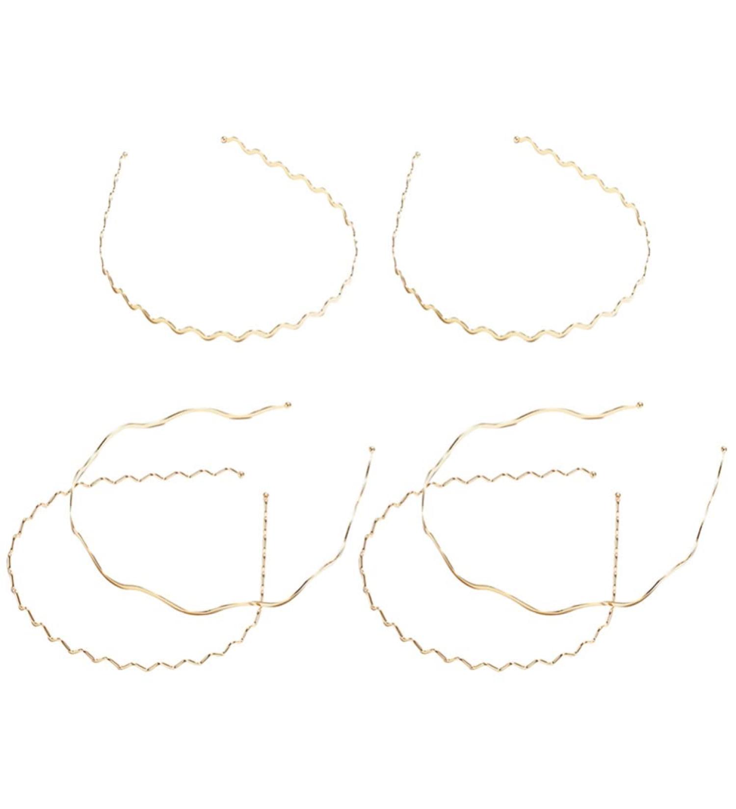 Lurrose 6-Piece Golden Wave Hair Ties | Elegant Headgear for Women & Girls | Perfect for Weddings & Special Occasions - Buy Online on GoSupps.com