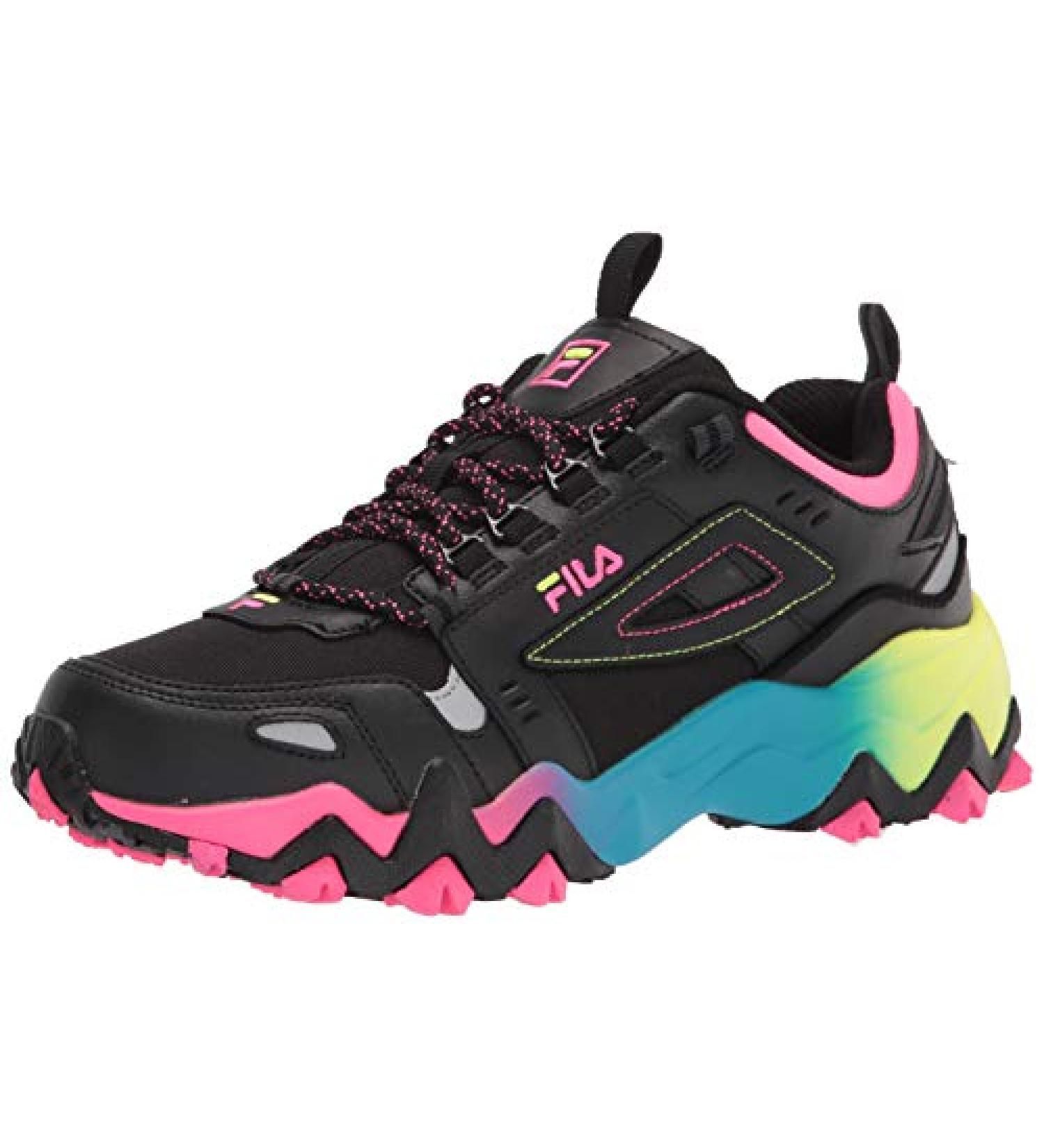Fila Women's Oakmont TR Sneaker 8.5 - Black/Black/Multi - Buy Online on GoSupps.com