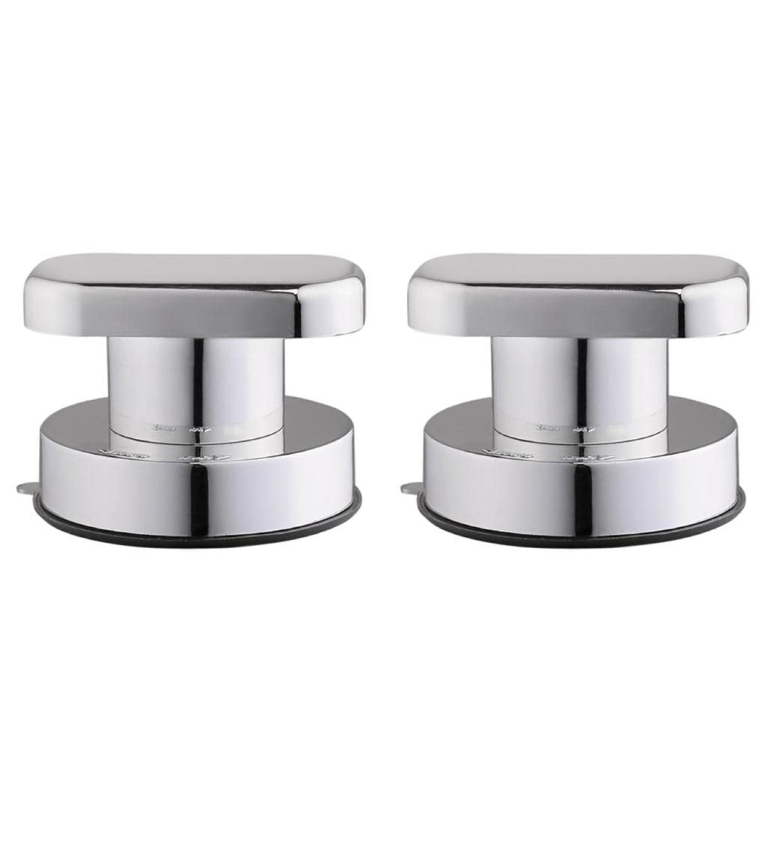 2 Pcs Bathroom Shower Glass Door Suction Cup Safety Knobs Handle Wall Mounted Handrail Grip Tub Shower Handle (Silver Color) - Buy Online on GoSupps.com
