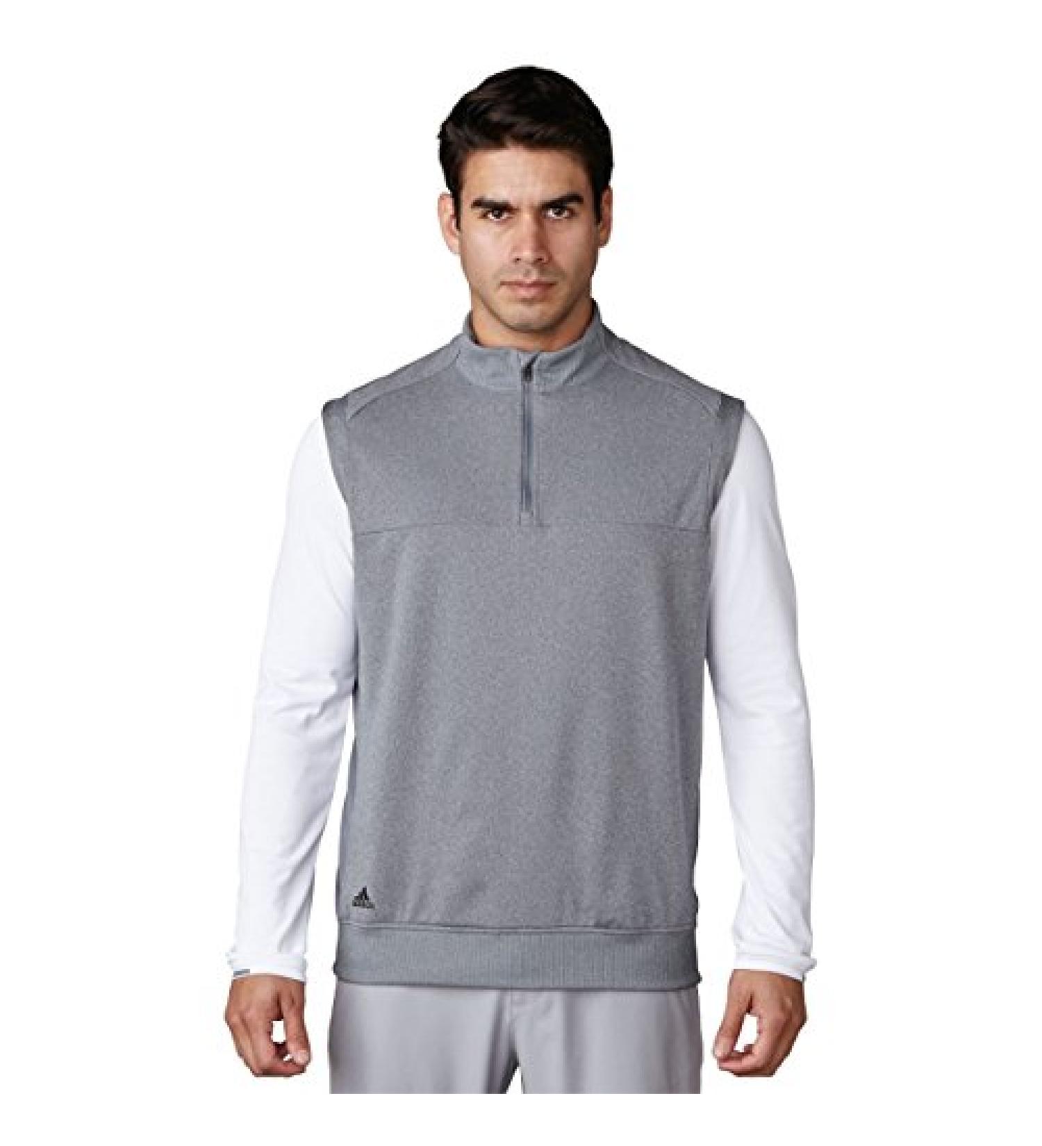 adidas Golf Men's Adi Club Vest Medium Tmag Vista Grey Heather