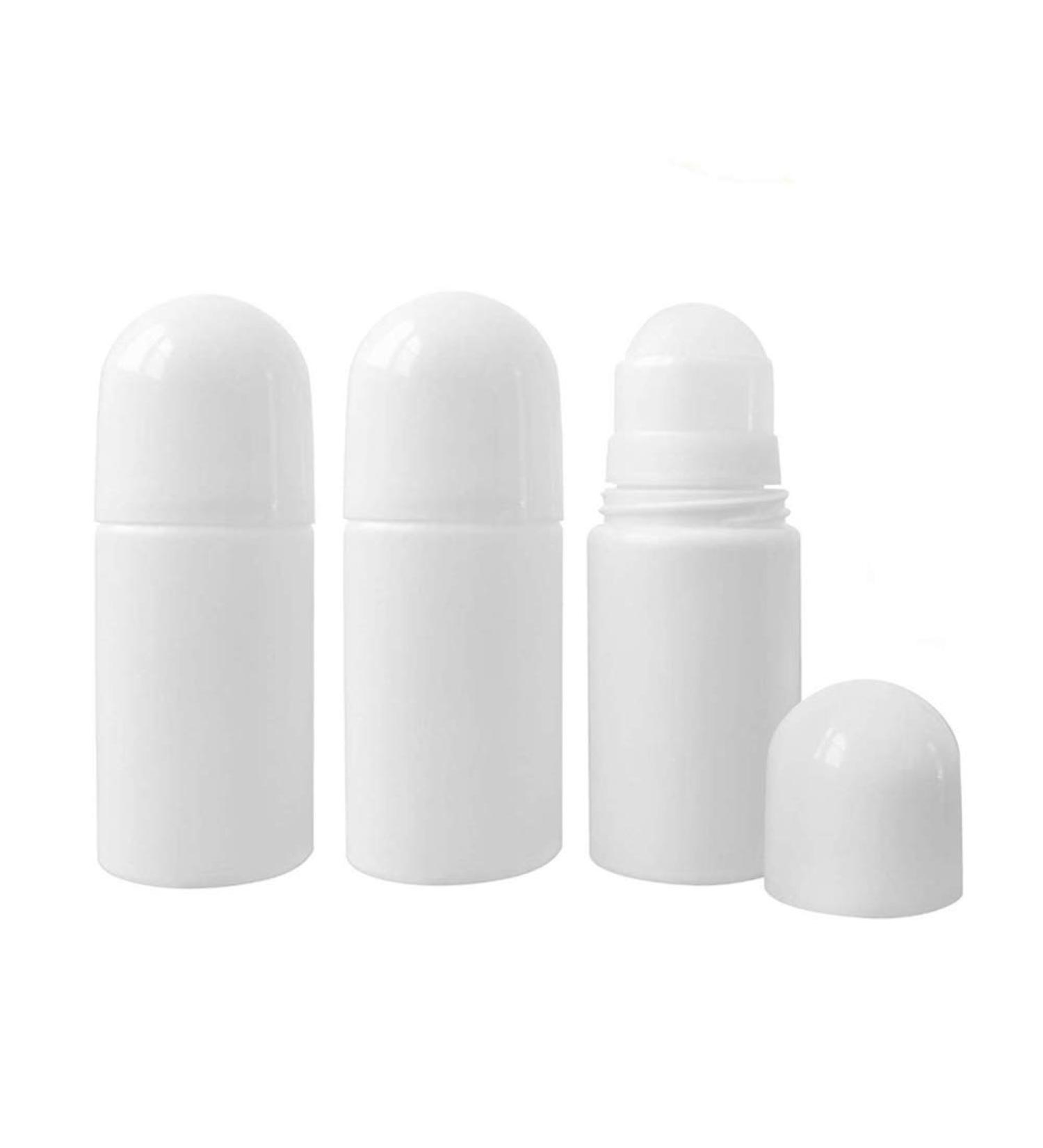 Laseners 3-Piece 1.69oz Refillable Roll-On Bottle Set - DIY Deodorant Containers for Essential Oils and Perfumes - Buy Online on GoSupps.com