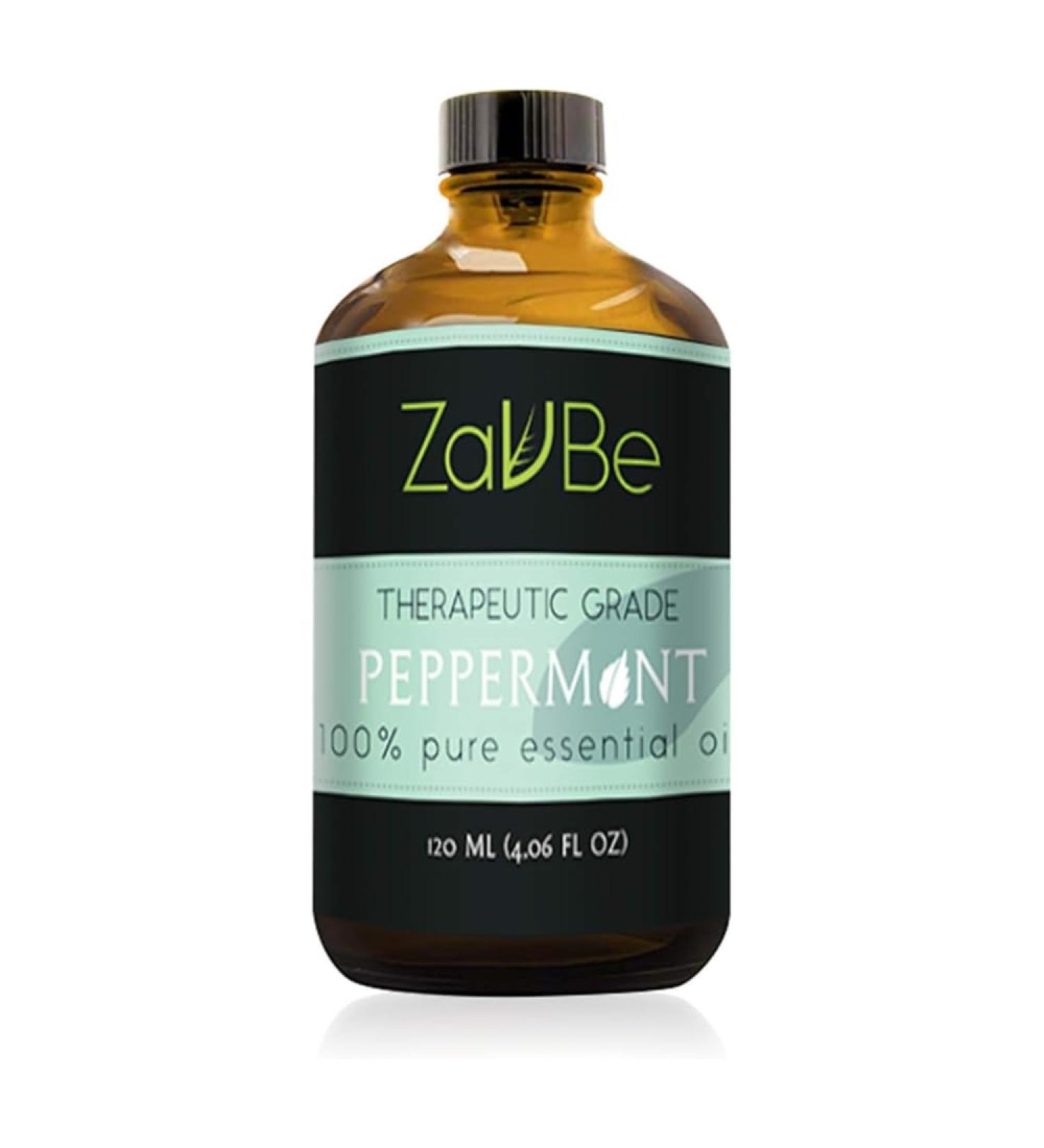 ZAVBE Peppermint Essential Oil | 100% Pure Undiluted Natural Aromatherapy Therapeutic Grade 120 mL (4 oz) - Buy Online on GoSupps.com