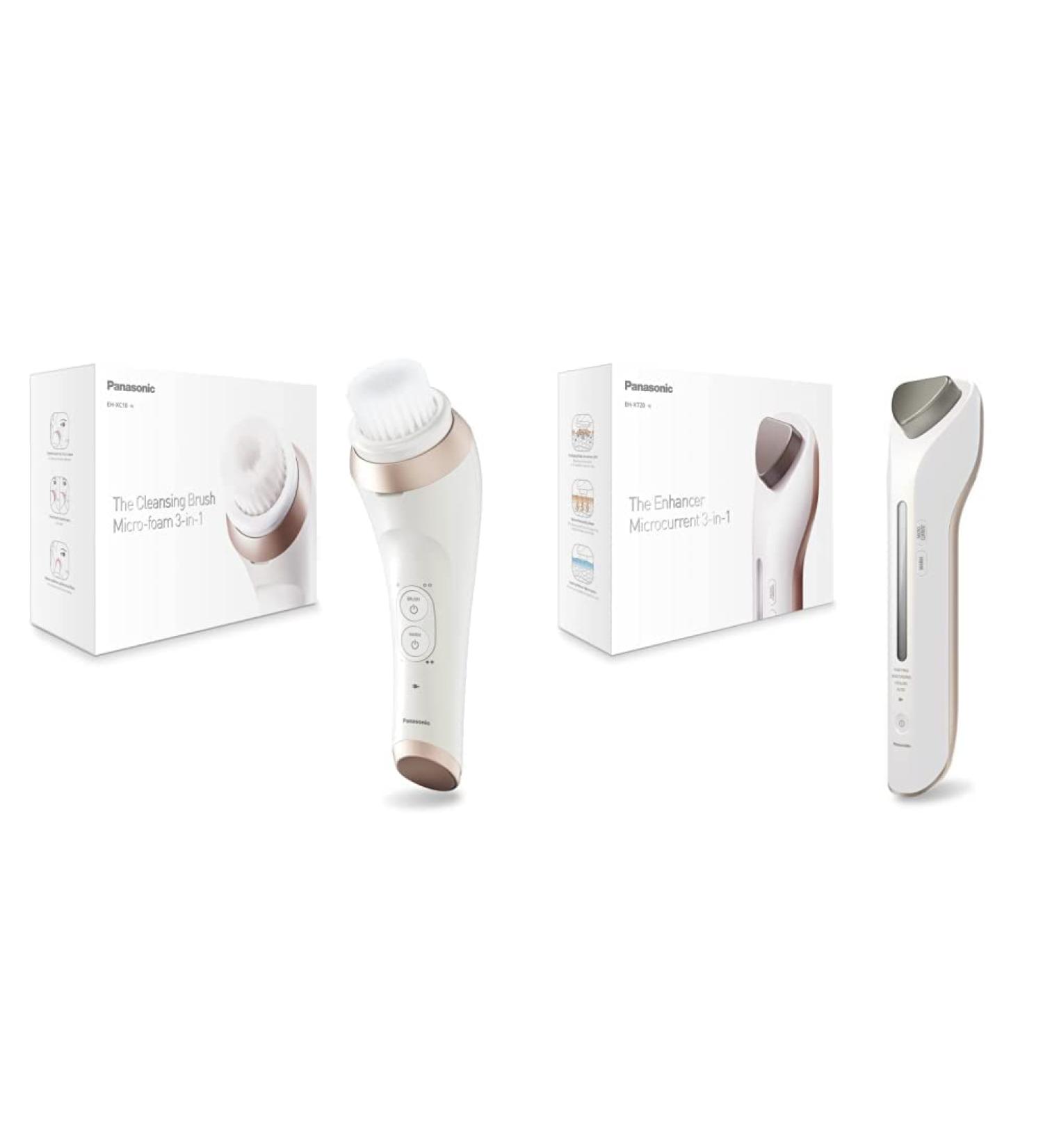 Panasonic Prestige 3-in-1 Face Brush & Enhancer EH-Text20 | Japanese Rituals for Radiant Skin & Effective Facial Care - Buy Online on GoSupps.com