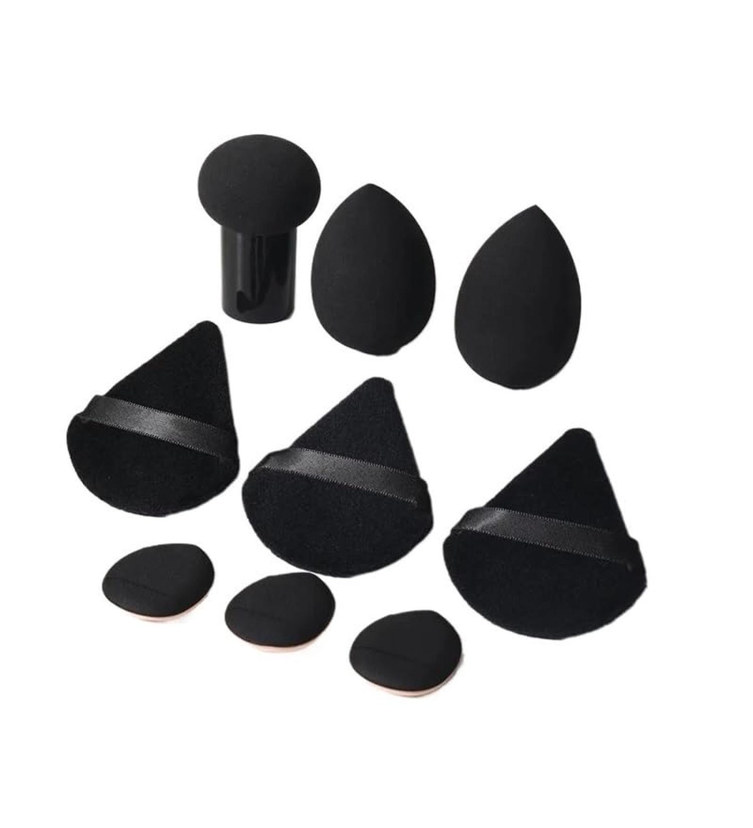 Soft And Elastic Color Cosmetics Egg Vibrant Make Up Sponge Achieve Seamless Makeup Looks Effortlessly(Black) - Buy Online on GoSupps.com